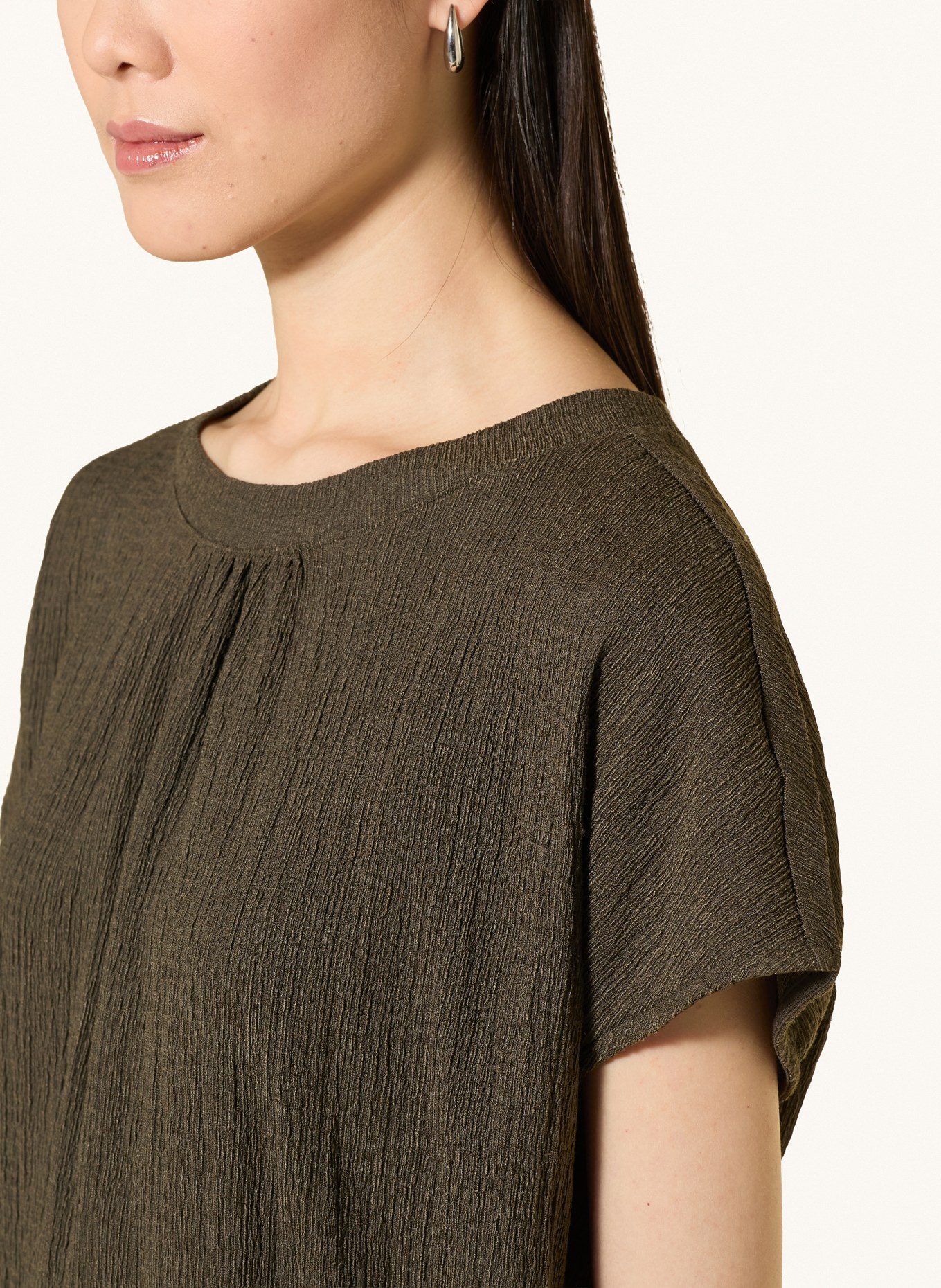 OPUS SALTI Blouse Shirt: DARK GREEN