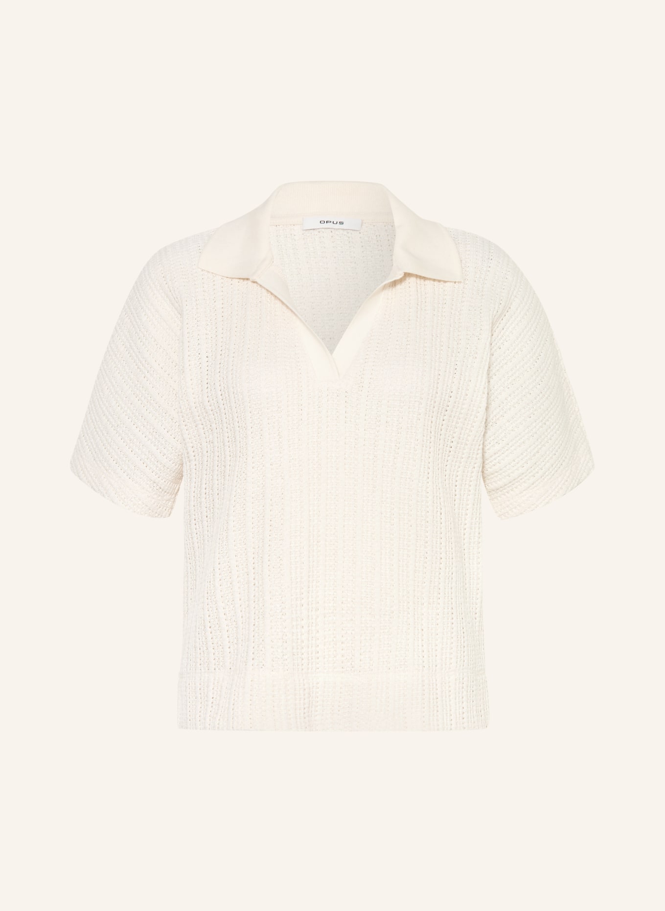 OPUS Polo en maille SEPOKO: CRÈME