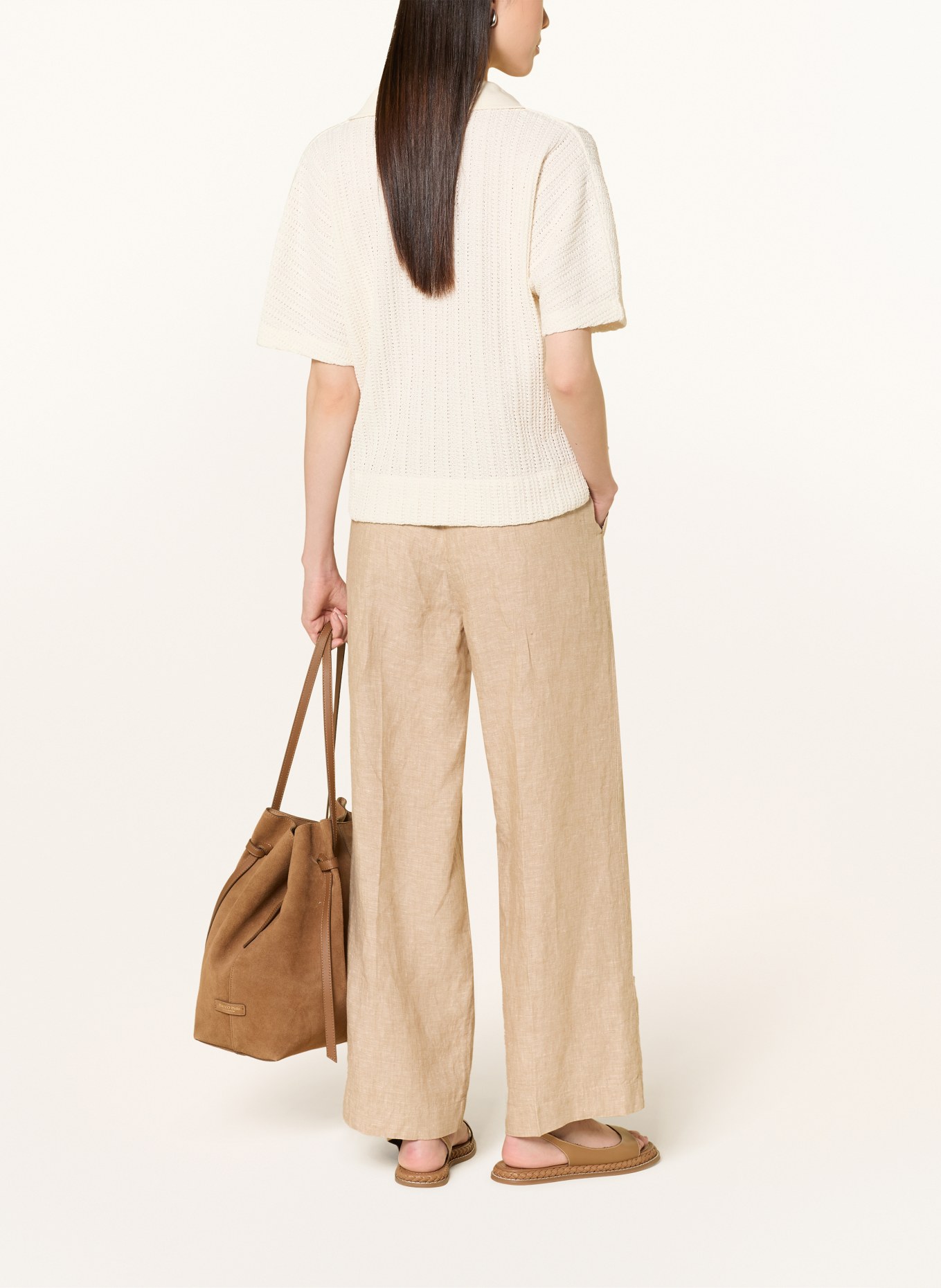 OPUS Polo en maille SEPOKO: CRÈME