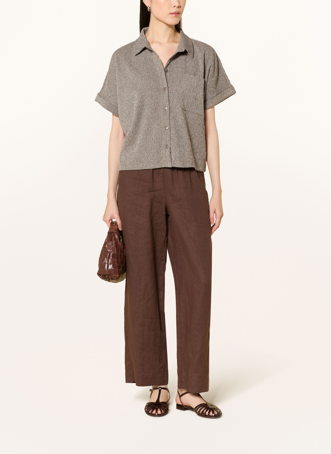 OPUS SOASI Shirt Blouse: TAUPE