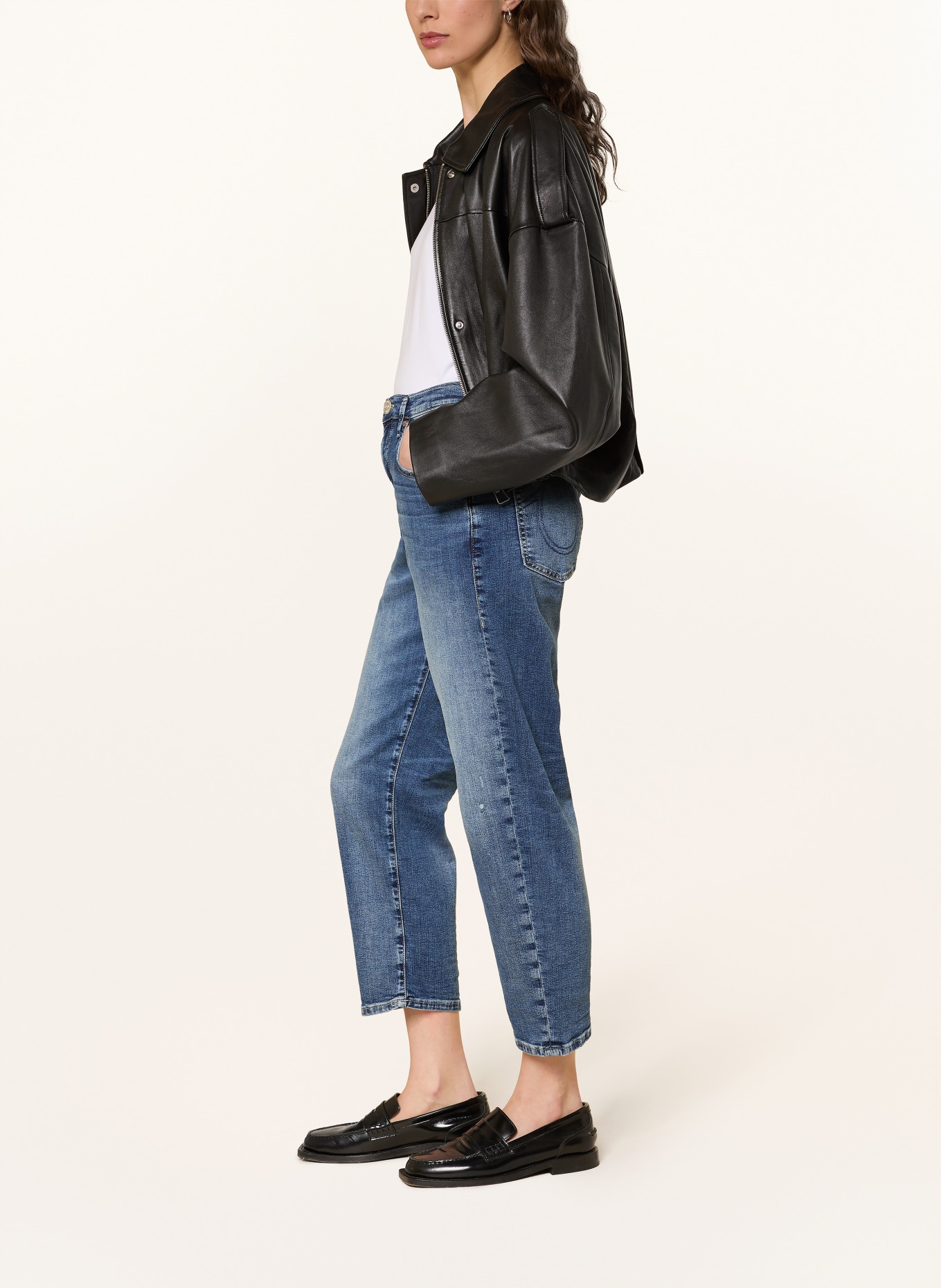 TRUE RELIGION Mom Jeans HOPE: 4646 Light Blue