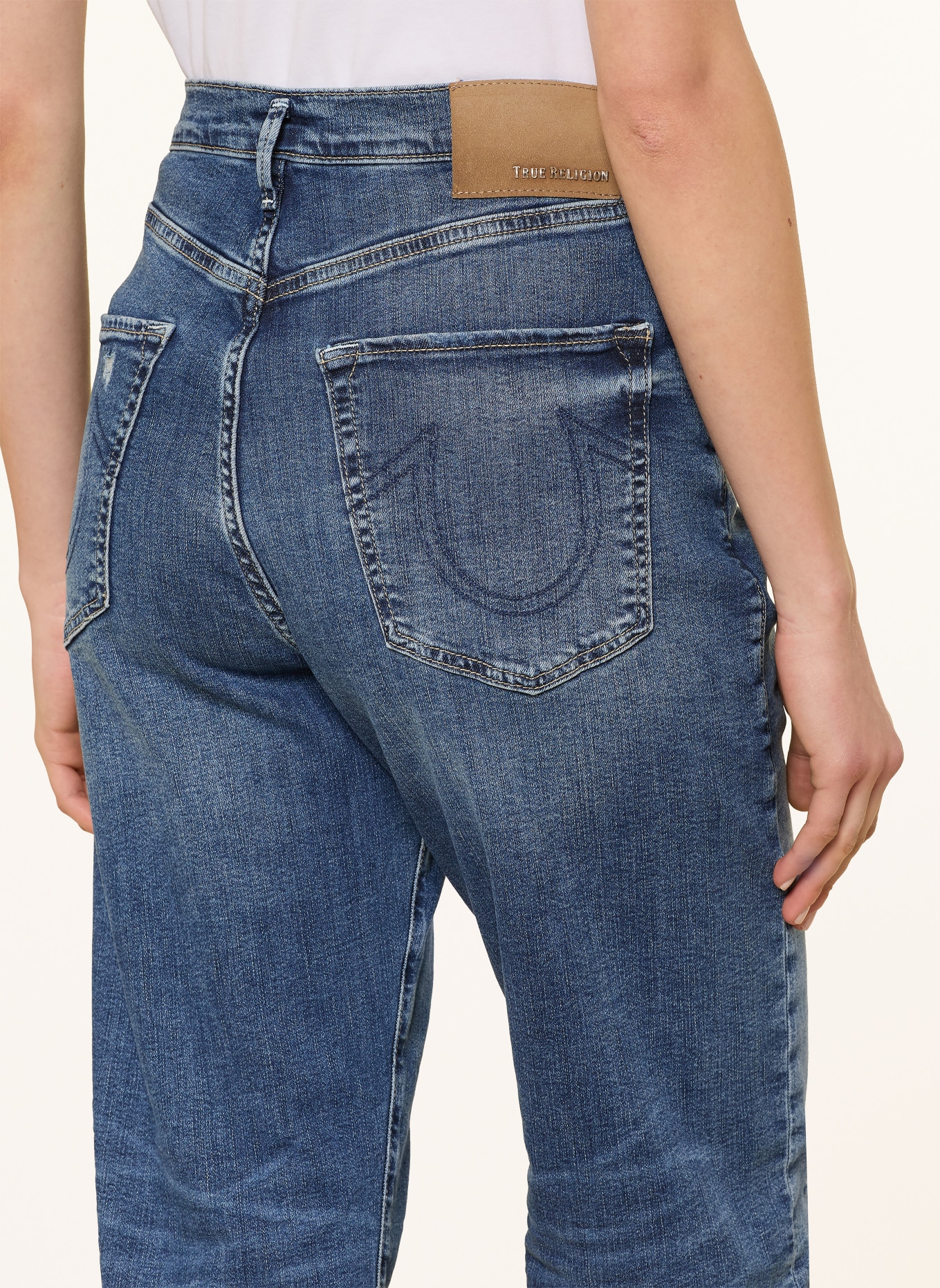 TRUE RELIGION Mom Jeans HOPE: 4646 Light Blue