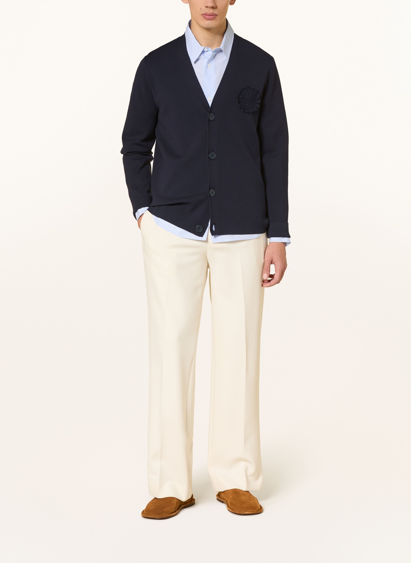 SANDRO Strickjacke: DUNKELBLAU