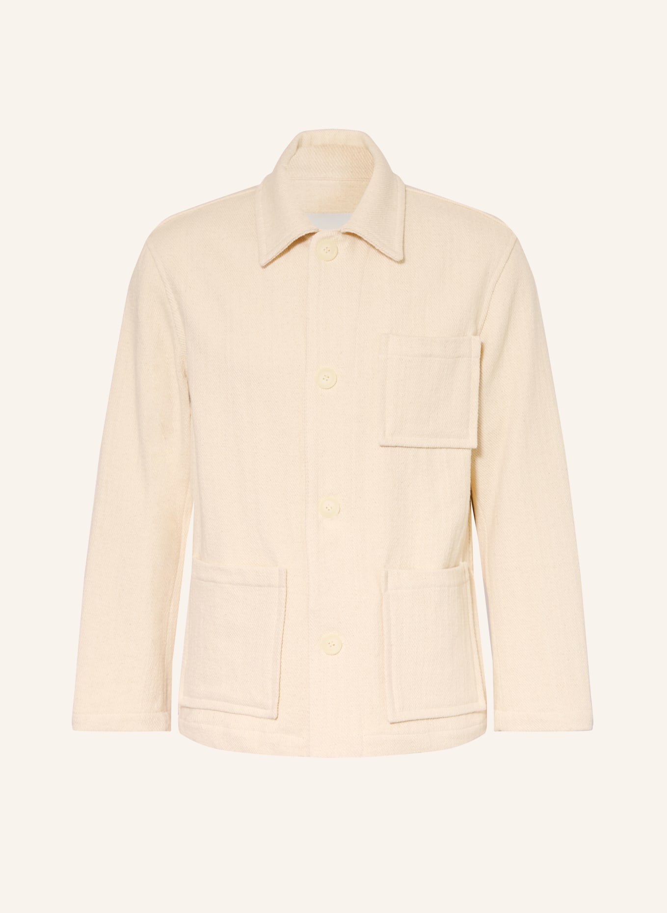 SANDRO Overjacket: ECRU