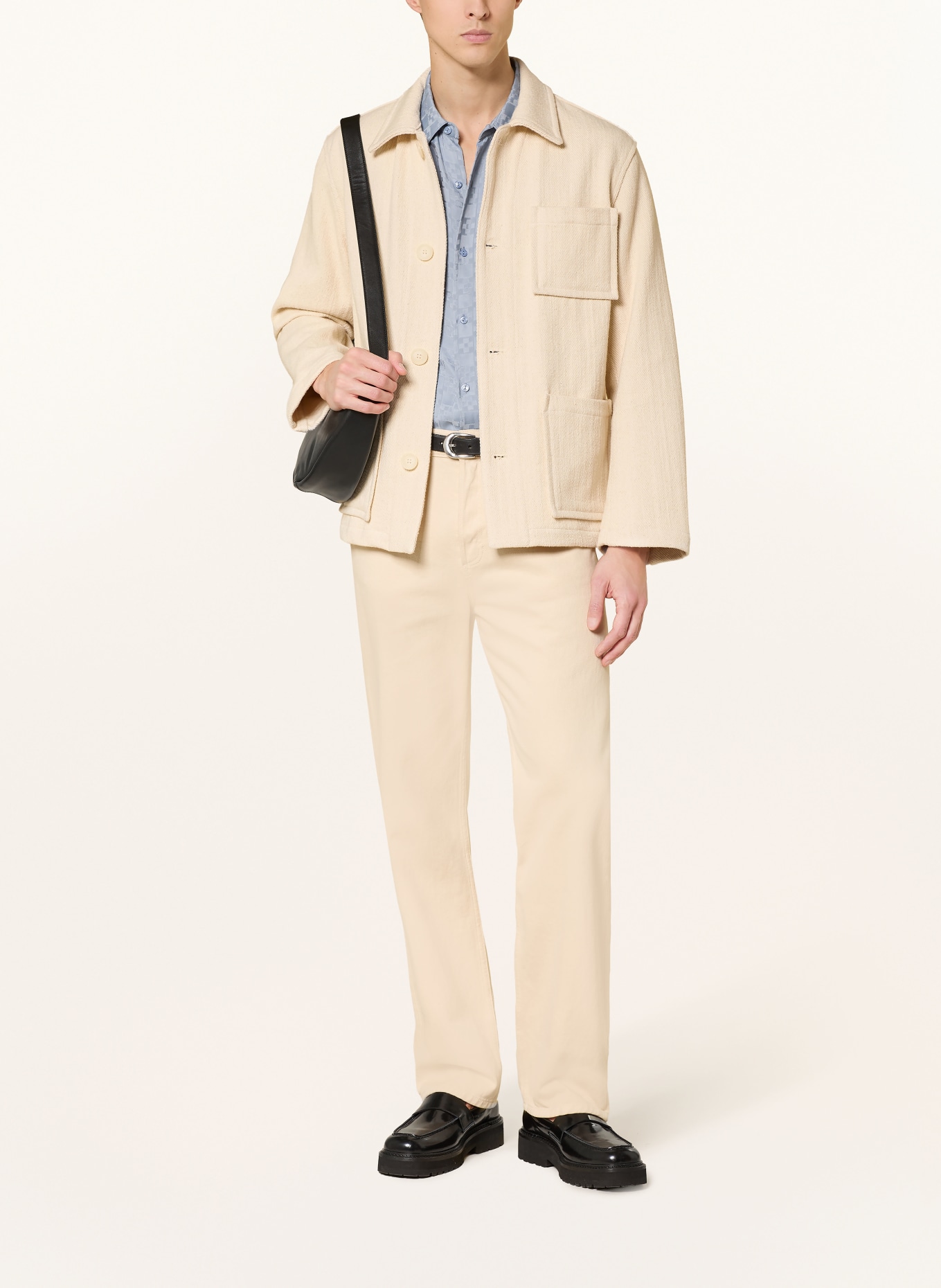 SANDRO Overjacket: ECRU