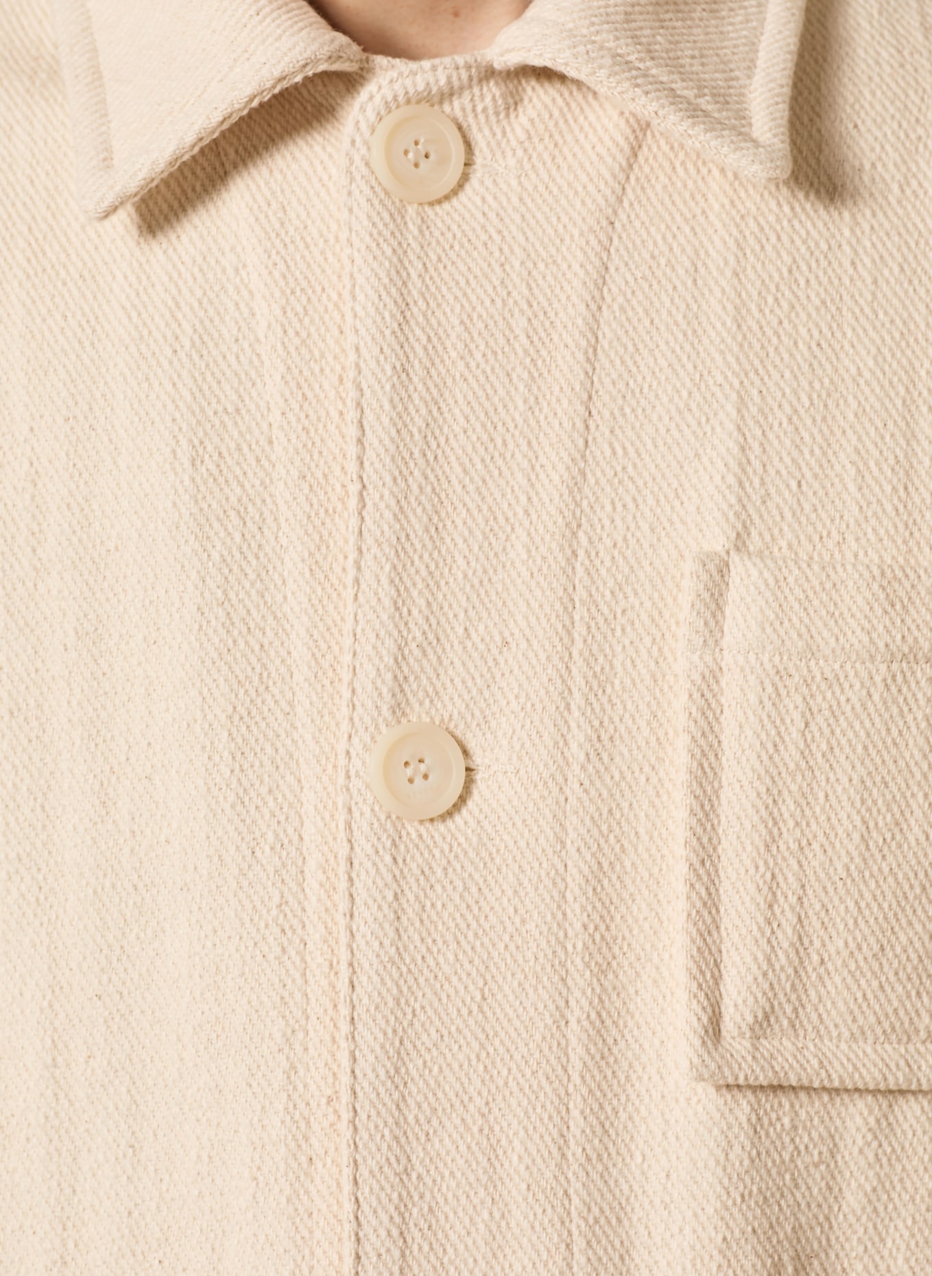 SANDRO Overjacket: ECRU