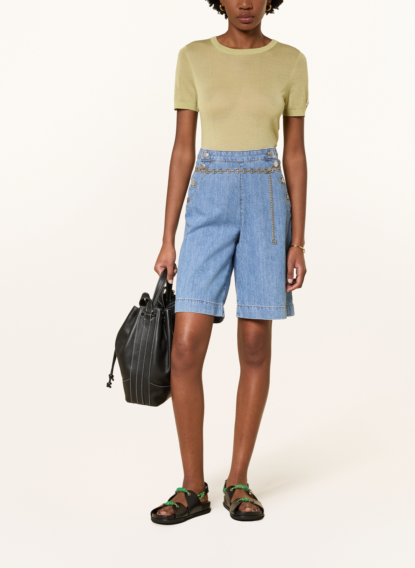 CLAUDIE PIERLOT Bluzka z dzianiny: JASNOZIELONY