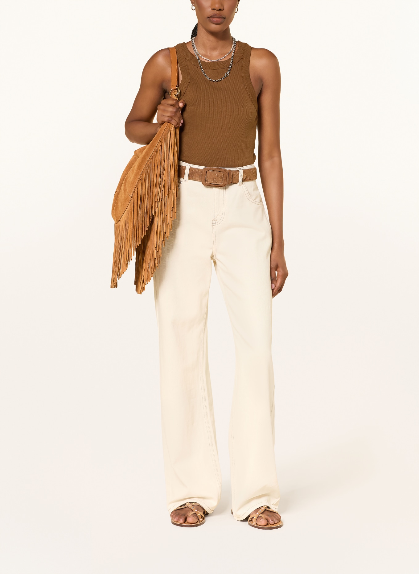 ba&sh Top CYNDA: BRAUN