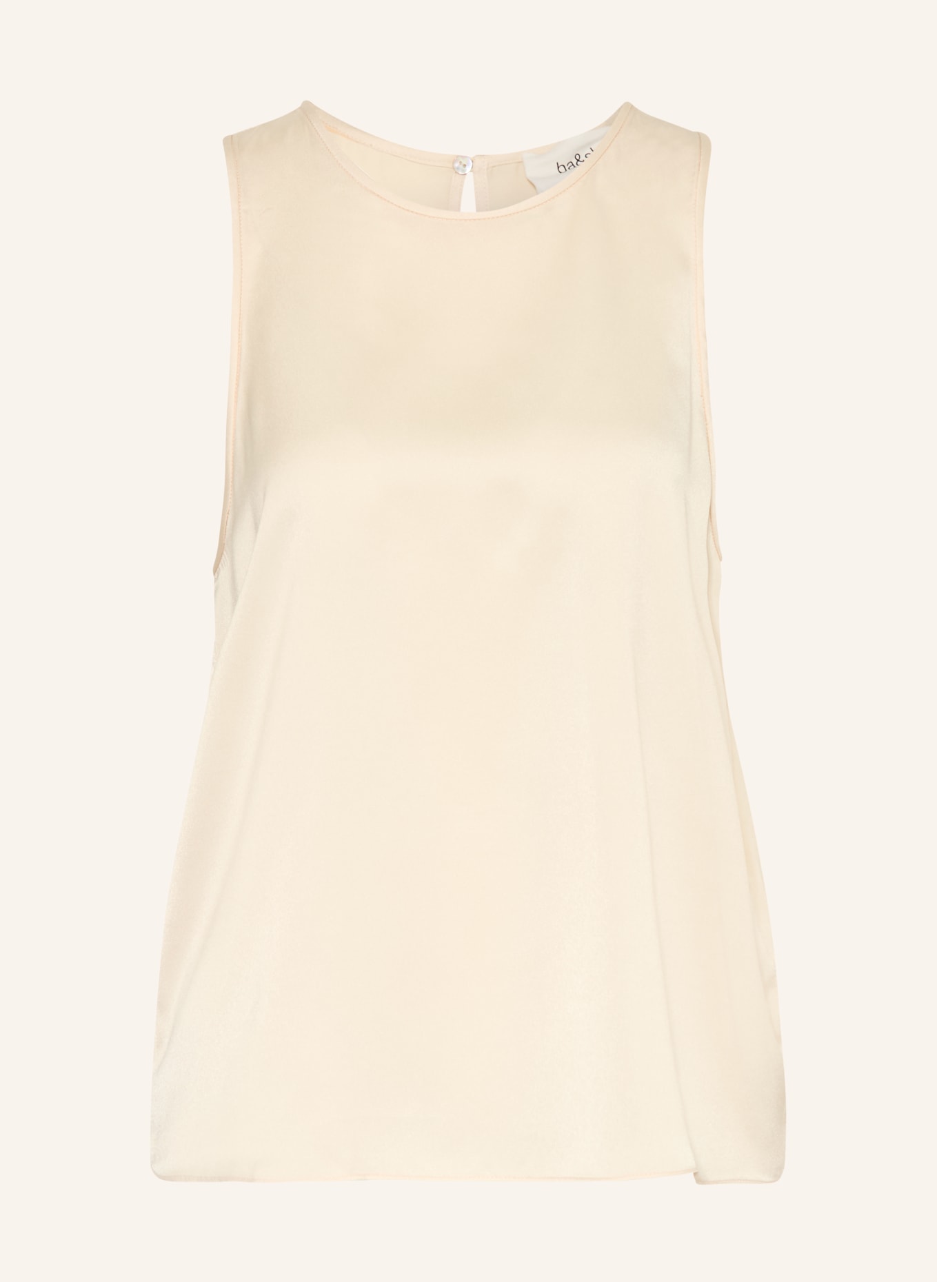 ba&sh Blusentop CEDI aus Satin: CREME