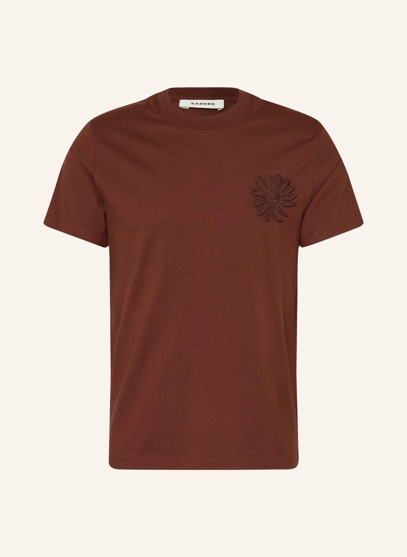 SANDRO Koszulka: BRĄZOWY