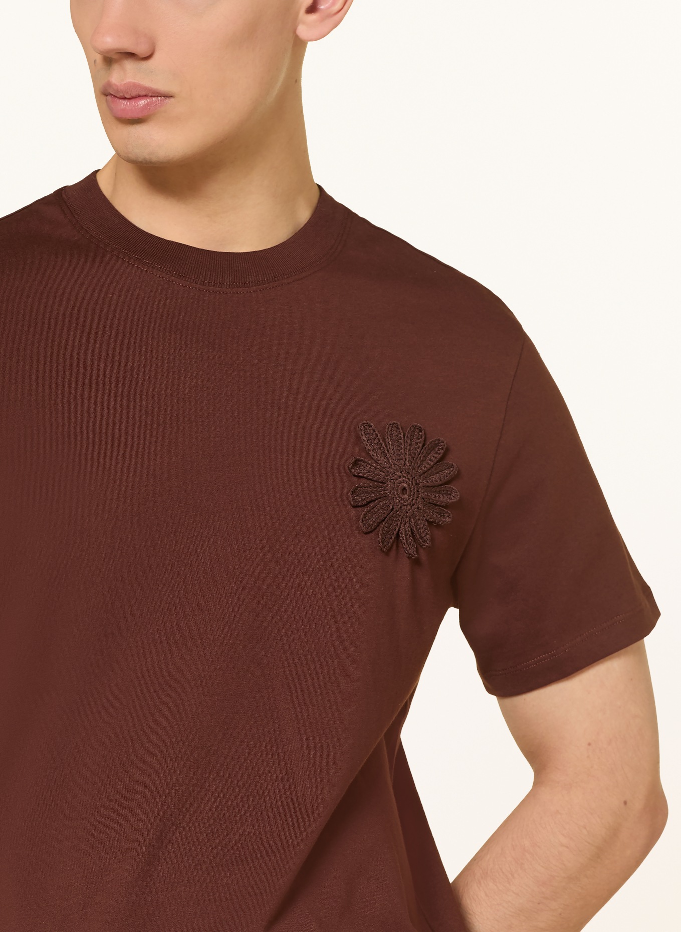 SANDRO Koszulka: BRĄZOWY