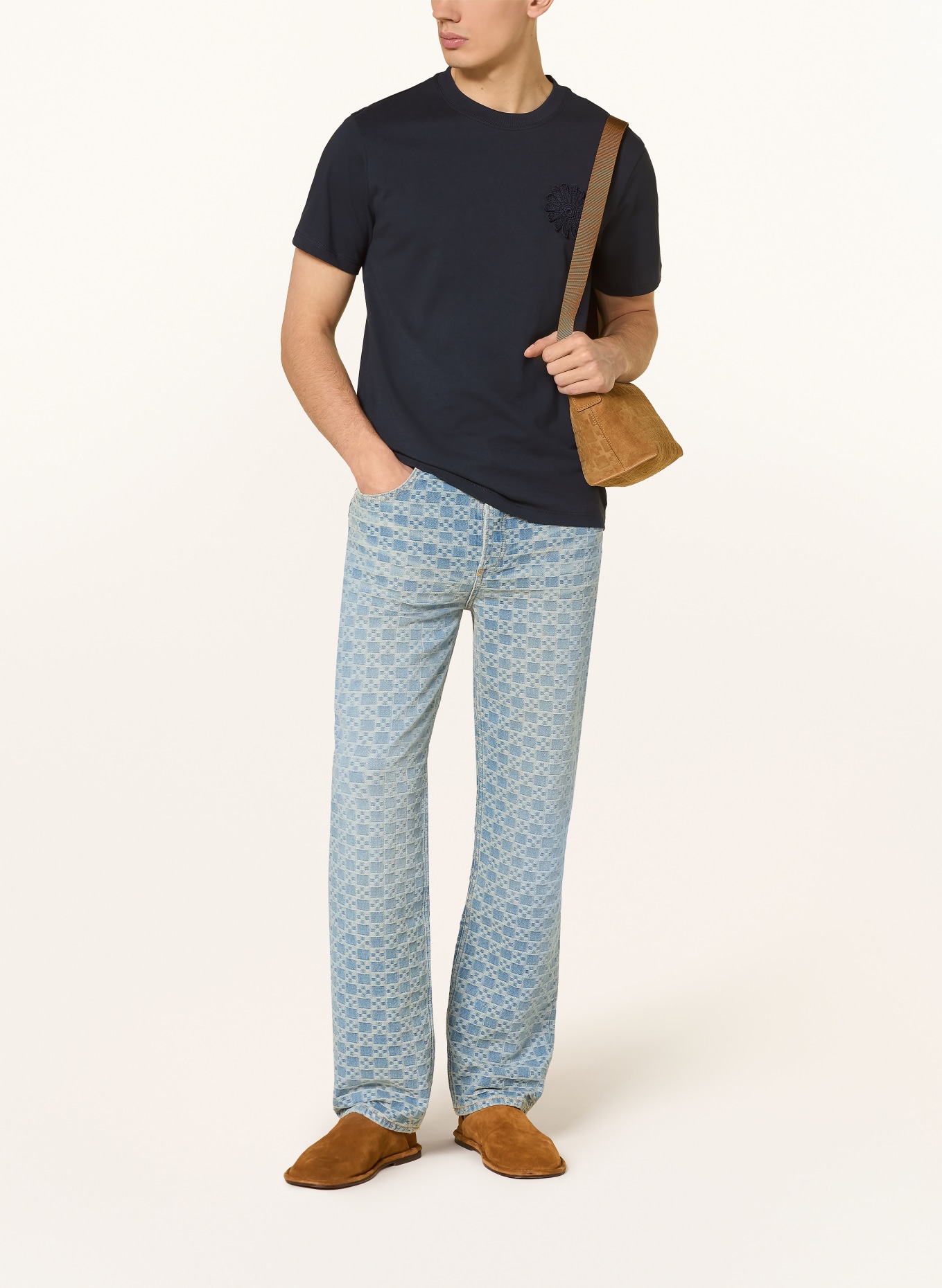 SANDRO Koszulka: GRANATOWY