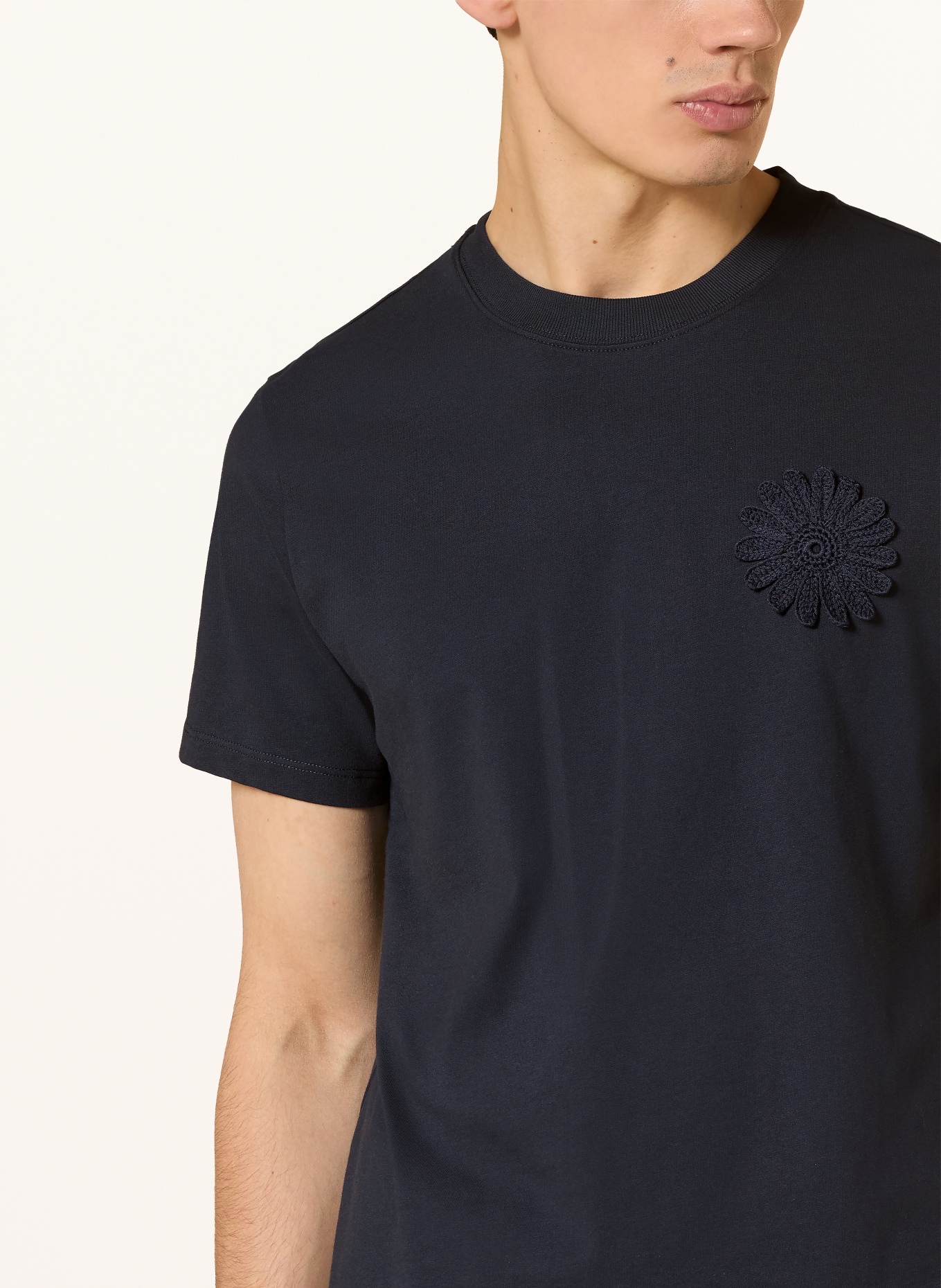 SANDRO Koszulka: GRANATOWY