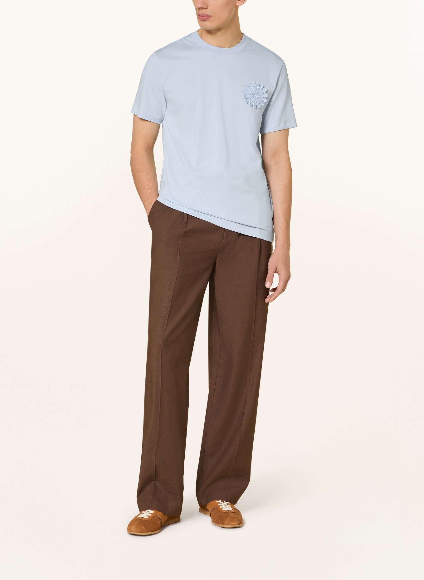 SANDRO Koszulka: JASNONIEBIESKI