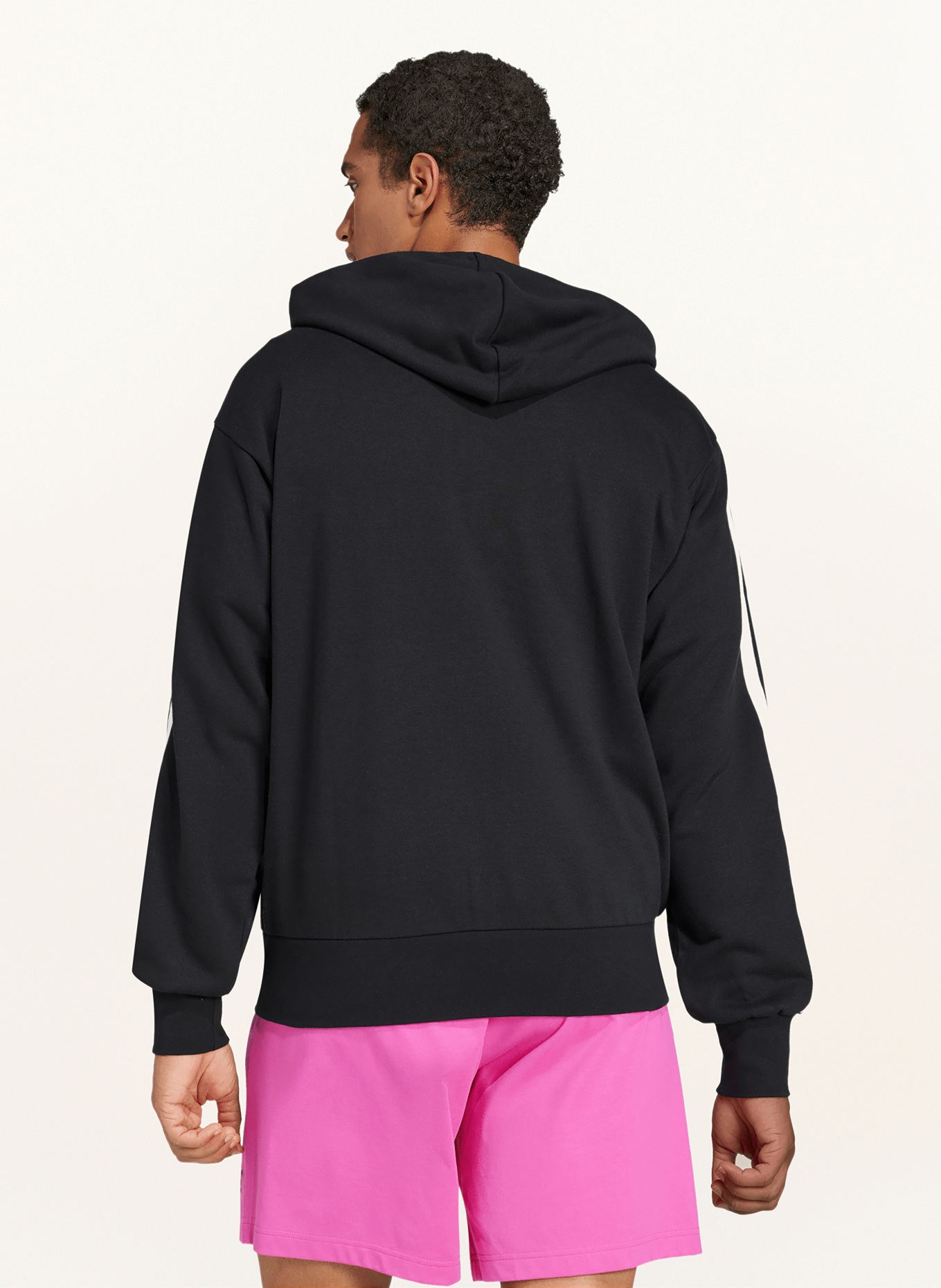 adidas Veste sweat ESSENTIALS: NOIR / BLANC