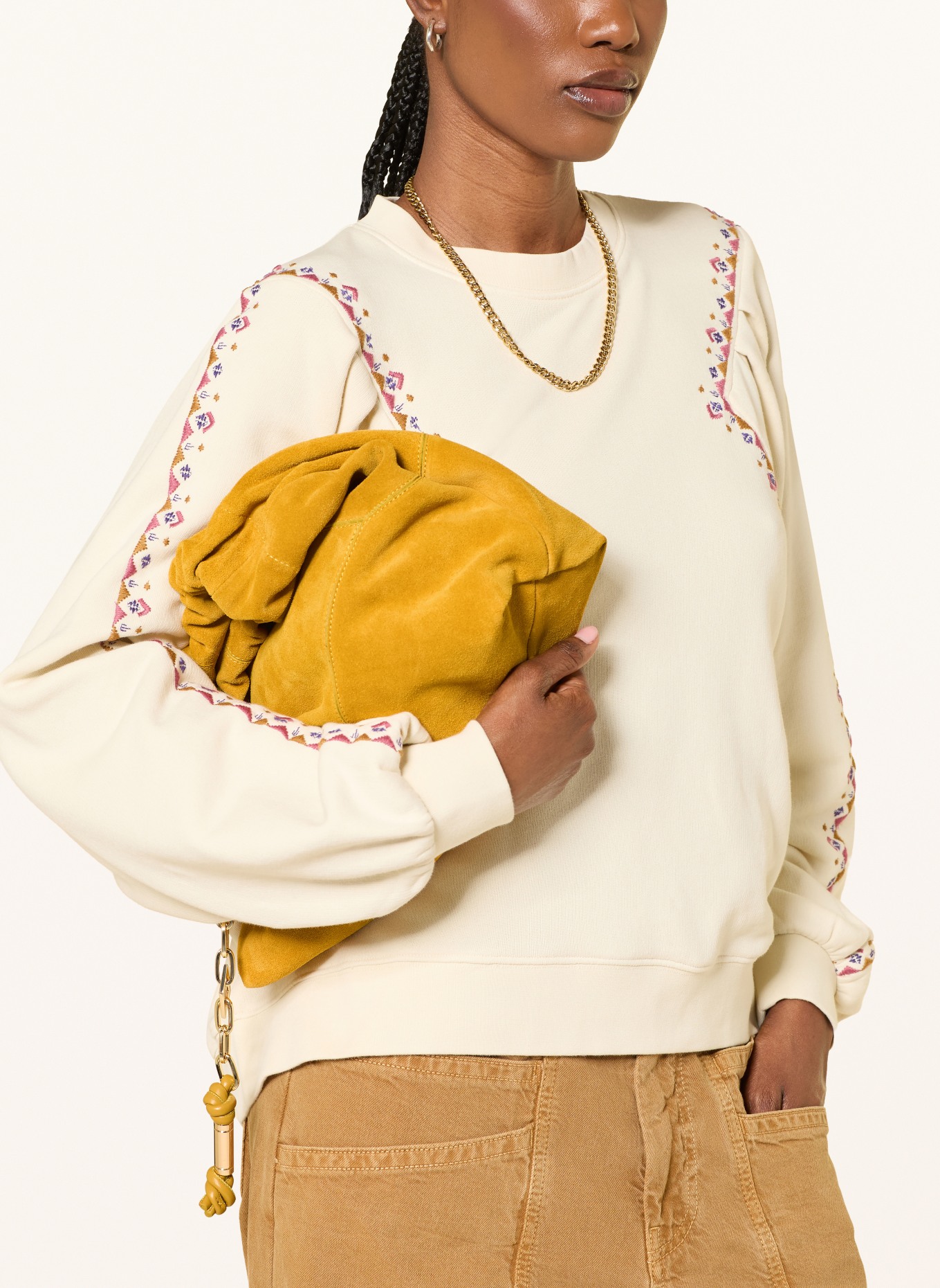 ba&sh Kabelka JUNE MEDIUM: TMAVĚ ŽLUTÁ