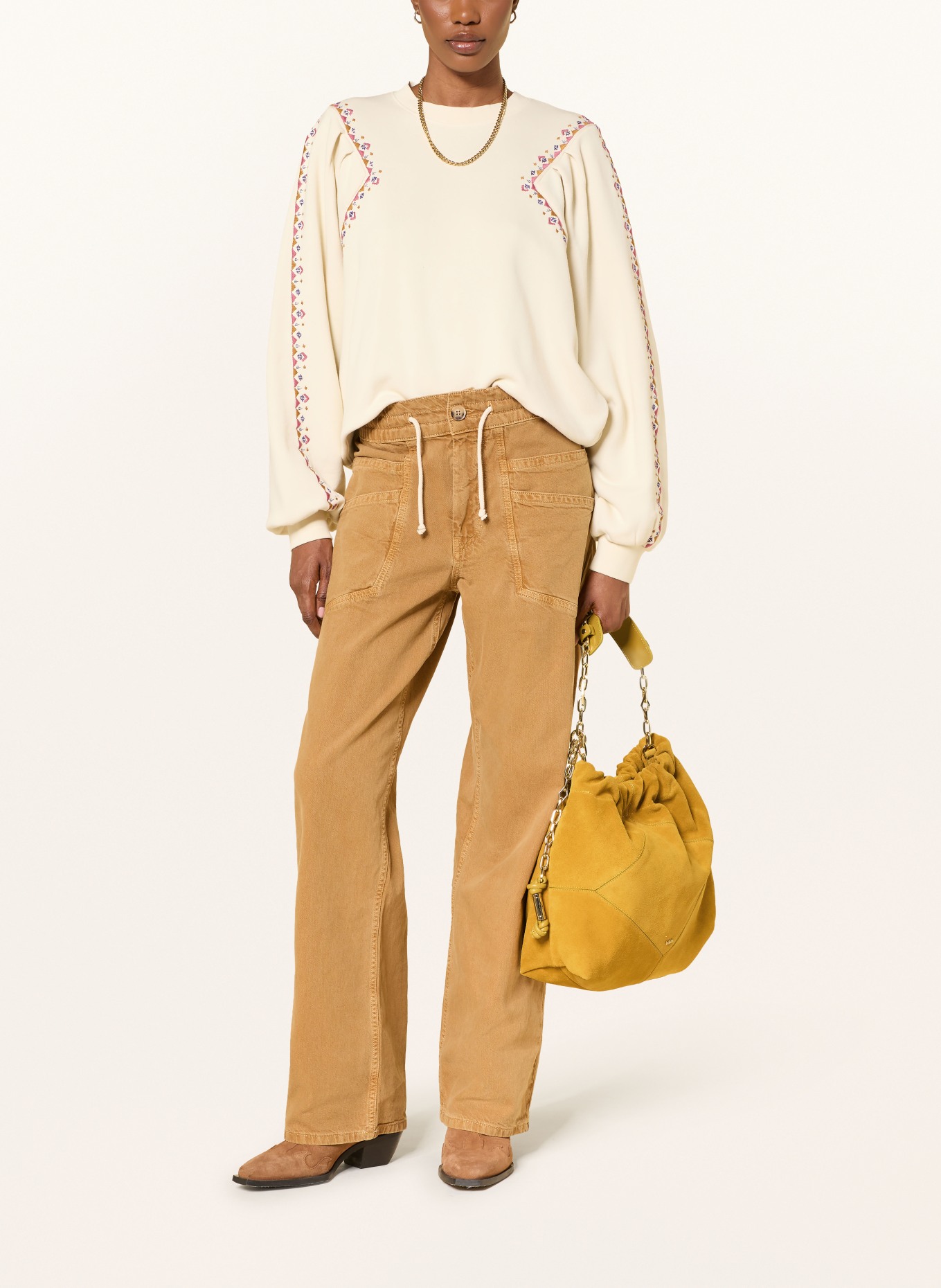 ba&sh Kabelka JUNE MEDIUM: TMAVĚ ŽLUTÁ