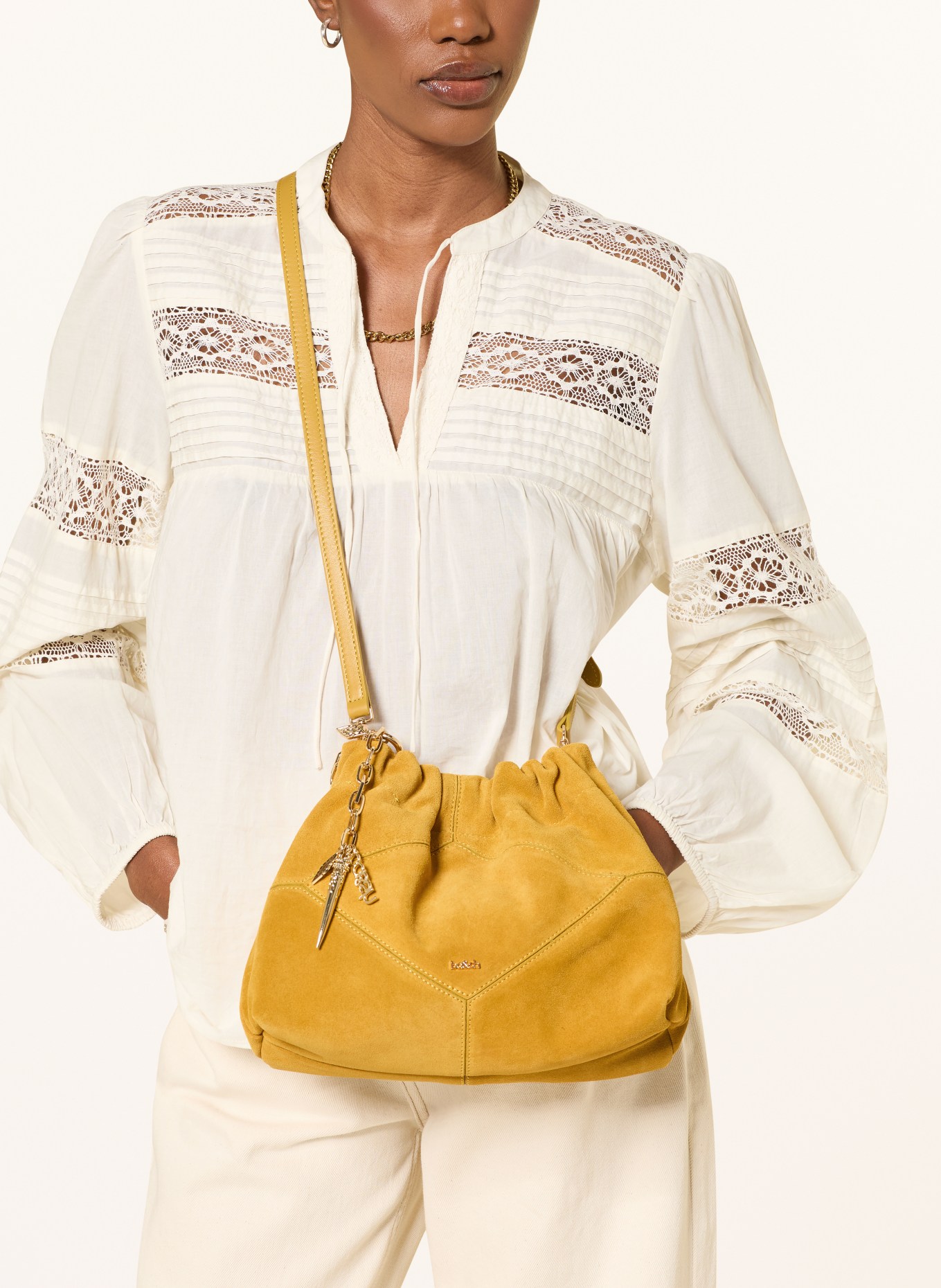 ba&sh Handtasche JUNE SMALL: DUNKELGELB