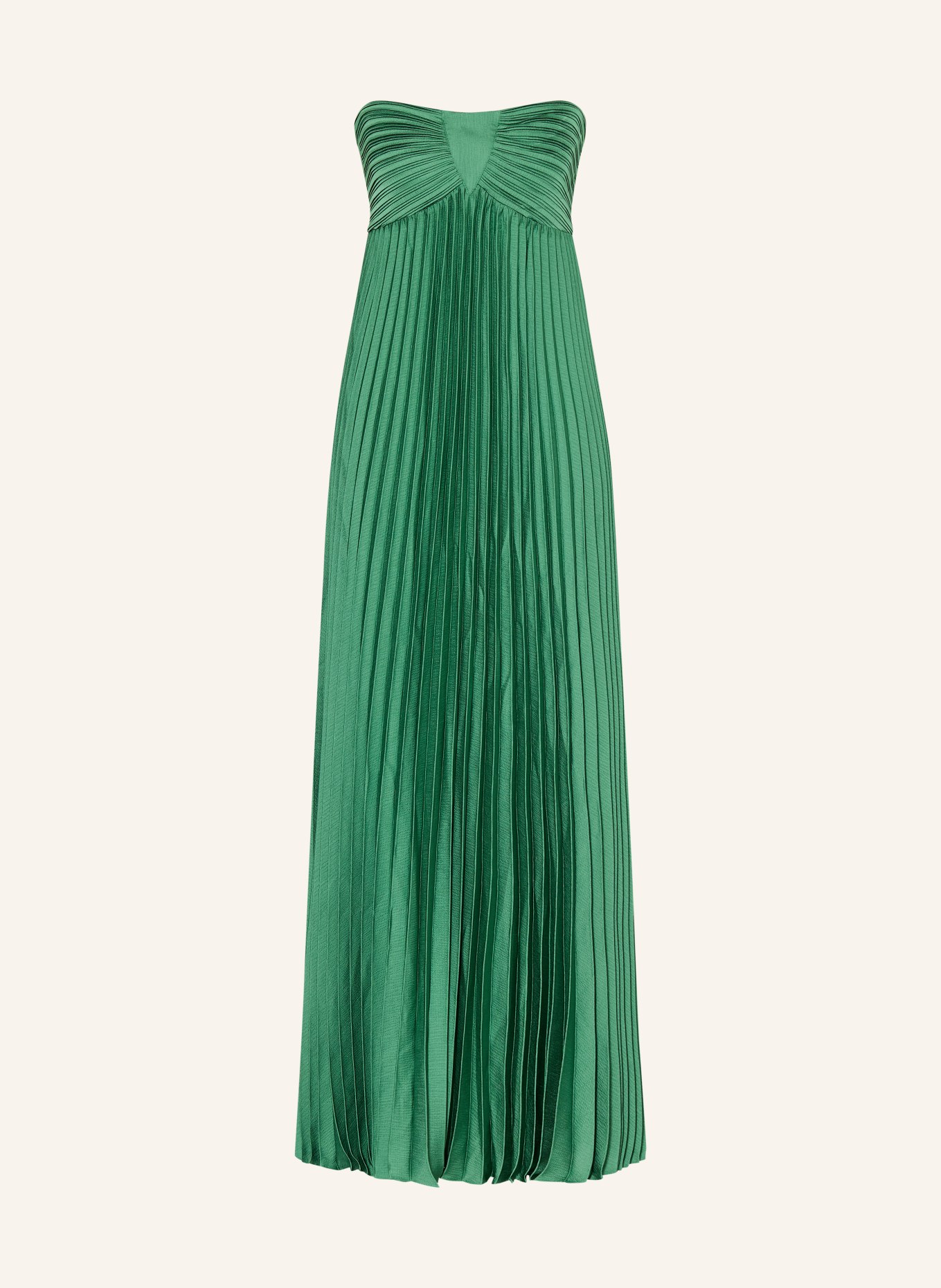 ba&sh Abendkleid WILLOW mit Plissees: GRÜN