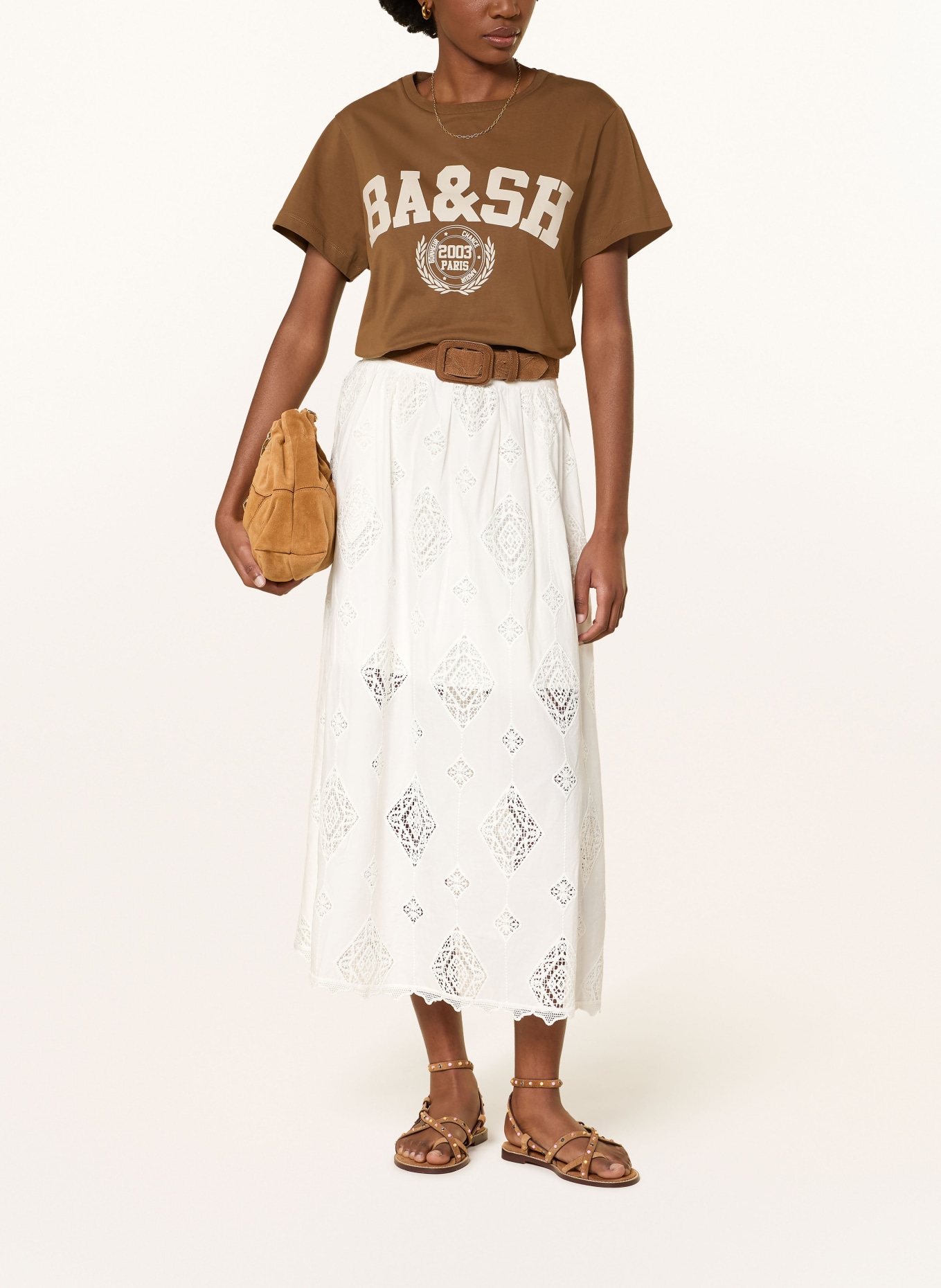 ba&sh Rock MONA mit Lochspitze: ECRU