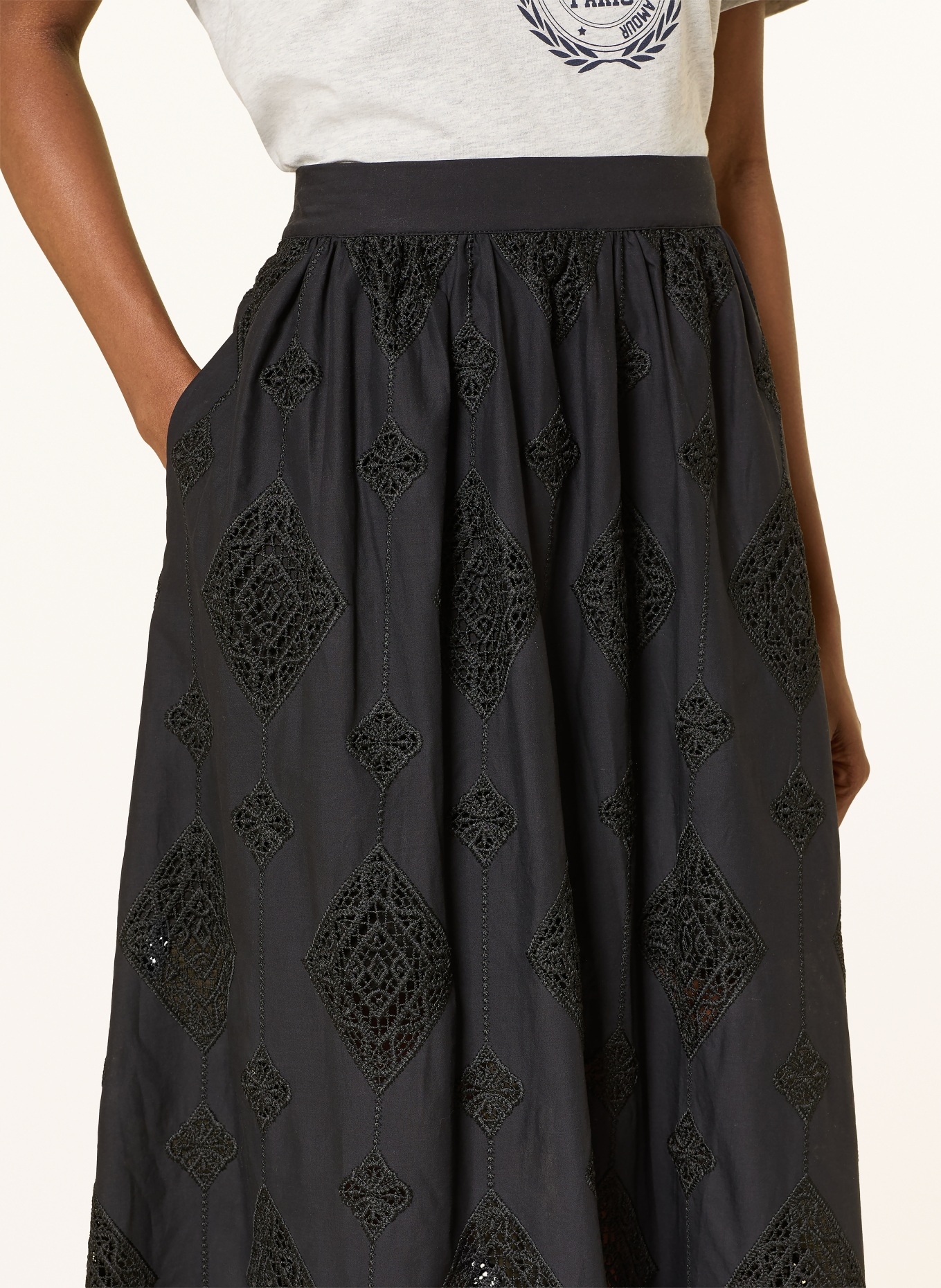 ba&sh Rock MONA mit Lochspitze: SCHWARZ