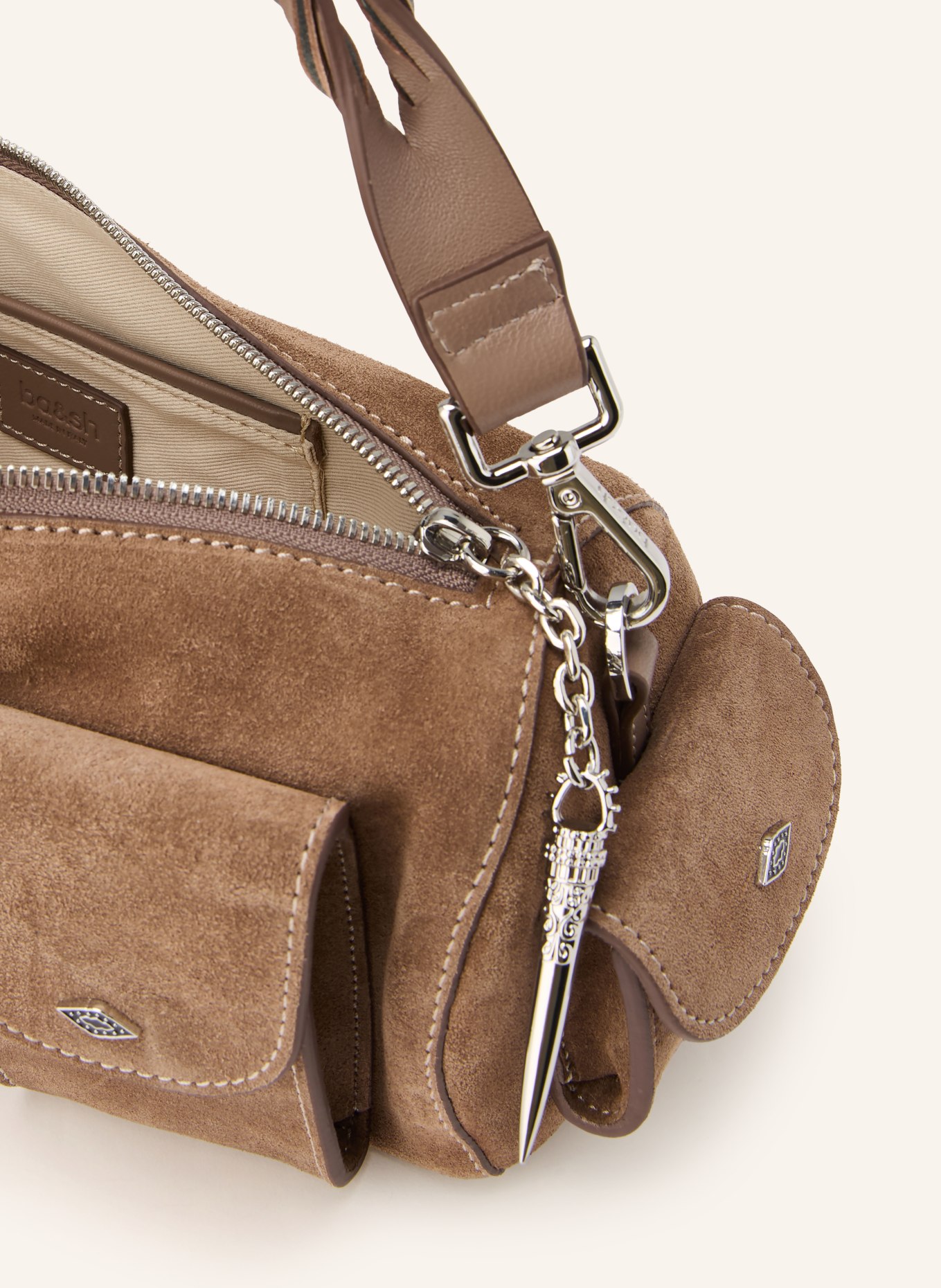 ba&sh Kabelka BENI SMALL: SVĚTLE HNĚDÁ