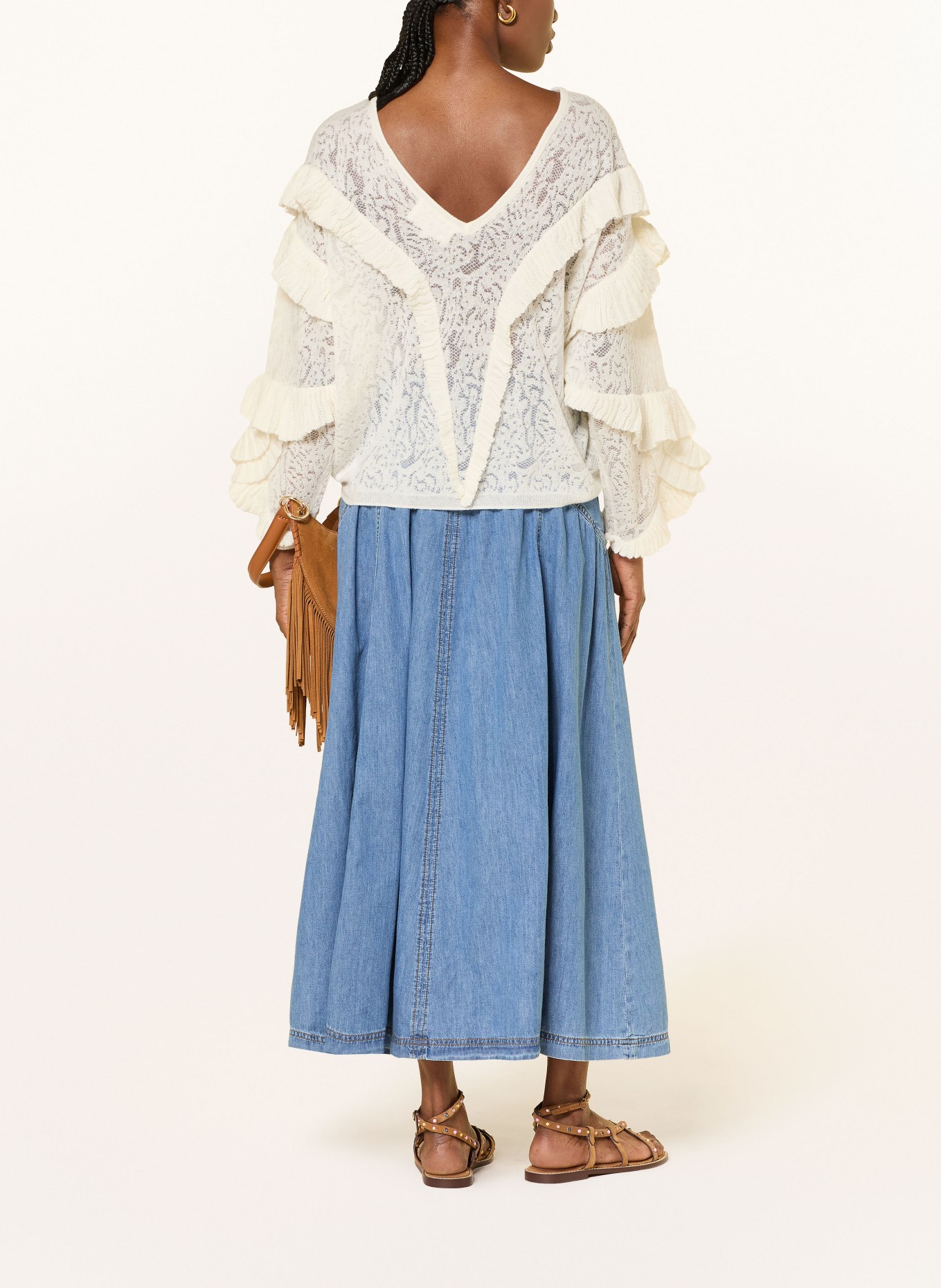 ba&sh Jeansrock LONIA: HELLBLAU