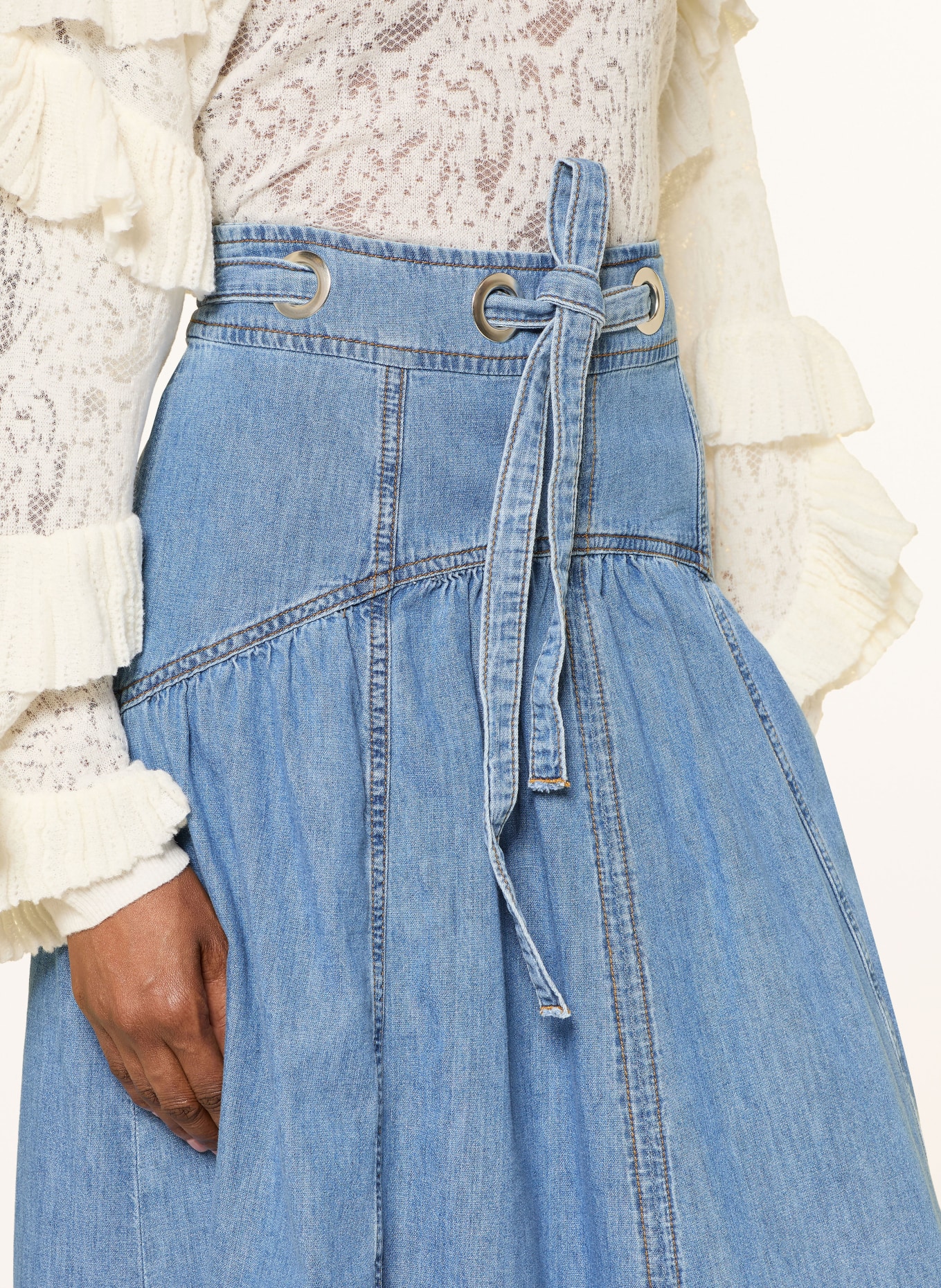 ba&sh Jeansrock LONIA: HELLBLAU