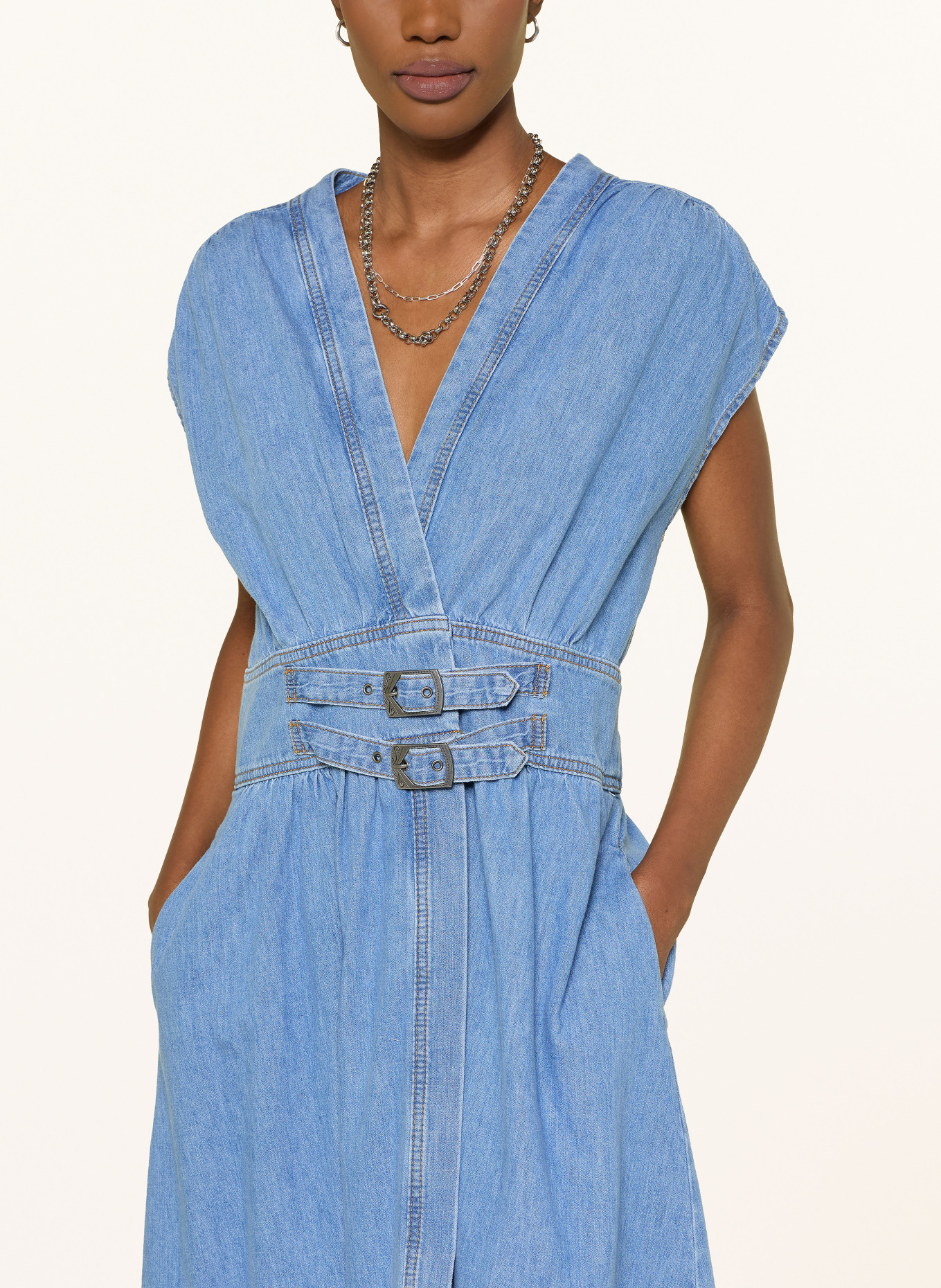 ba&sh Jeanskleid LOVE: BLAU