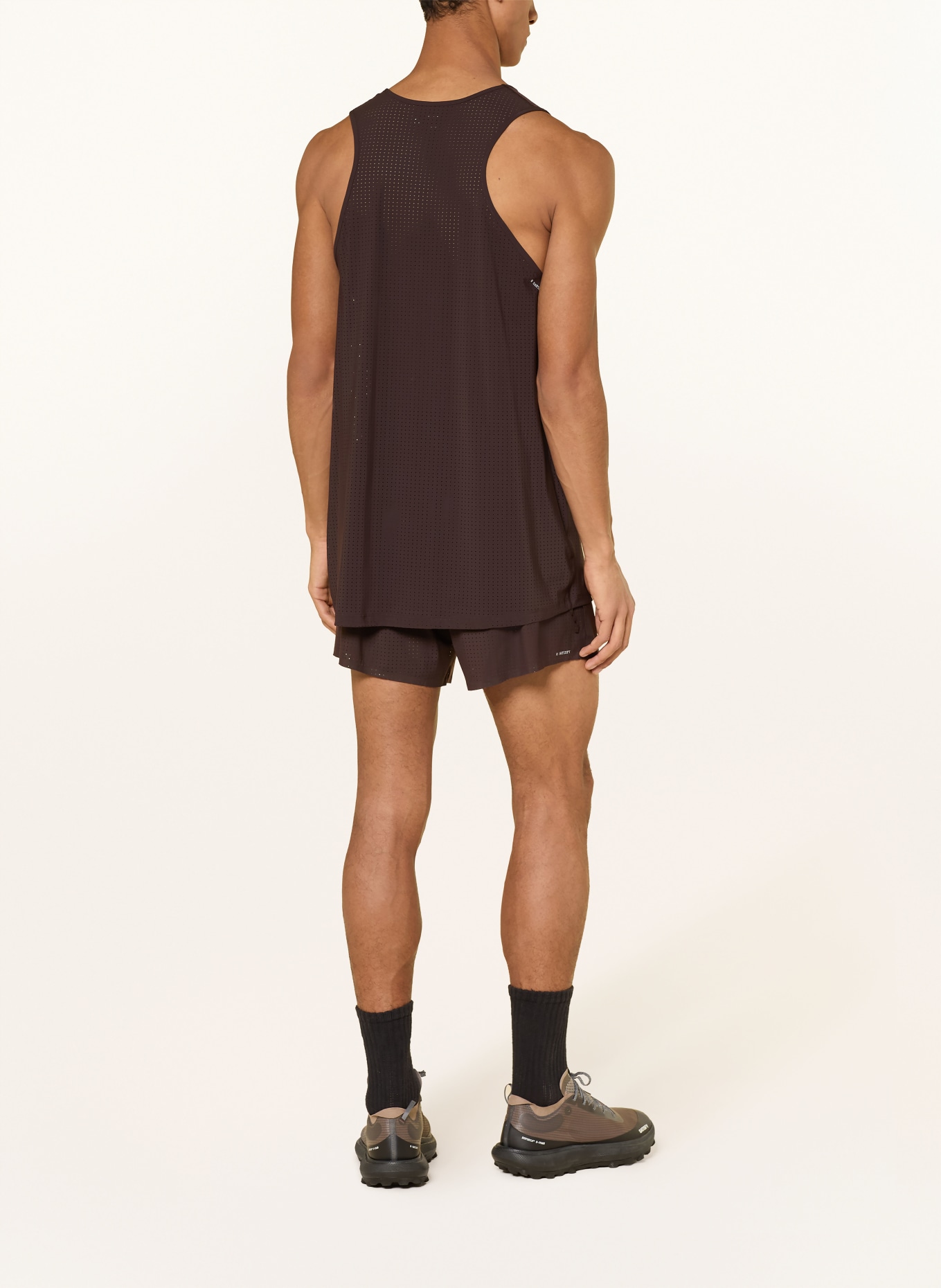 SATISFY Hardloopshirt SPACE-O™: MARRON FONCÉ