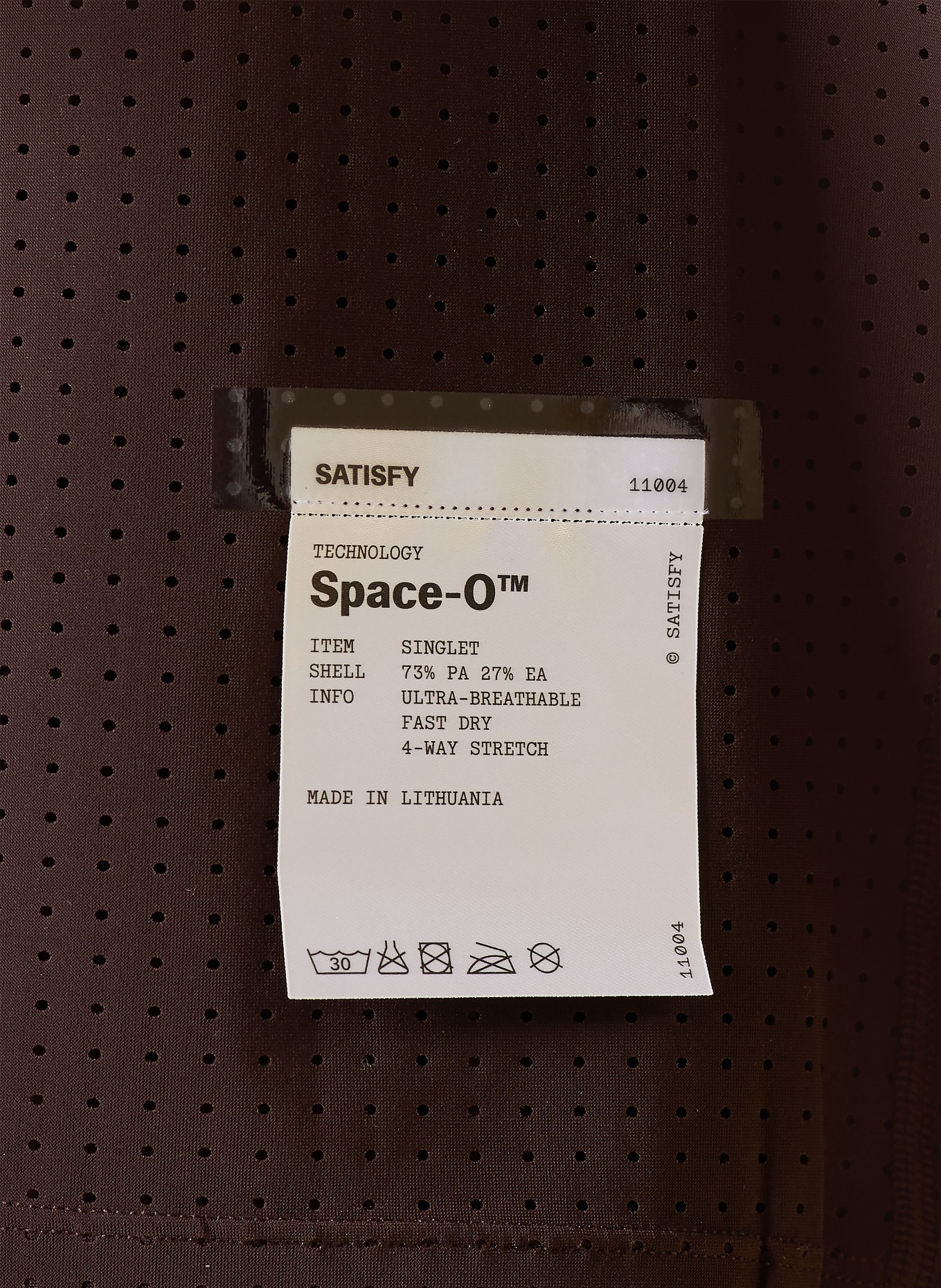 SATISFY Hardloopshirt SPACE-O™: MARRON FONCÉ