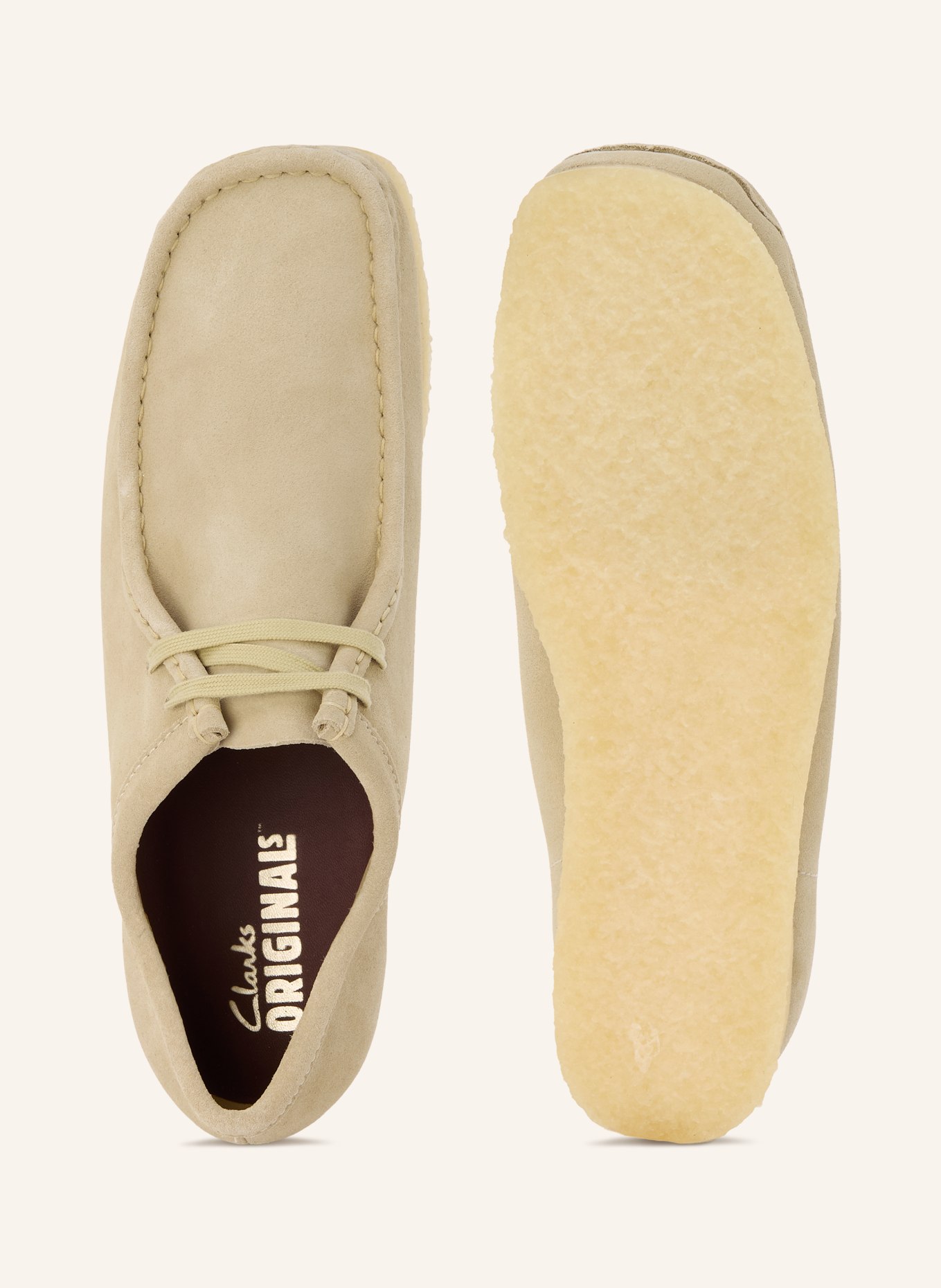 Clarks ORIGINALS Mocassins WALLABEE: BEIGE