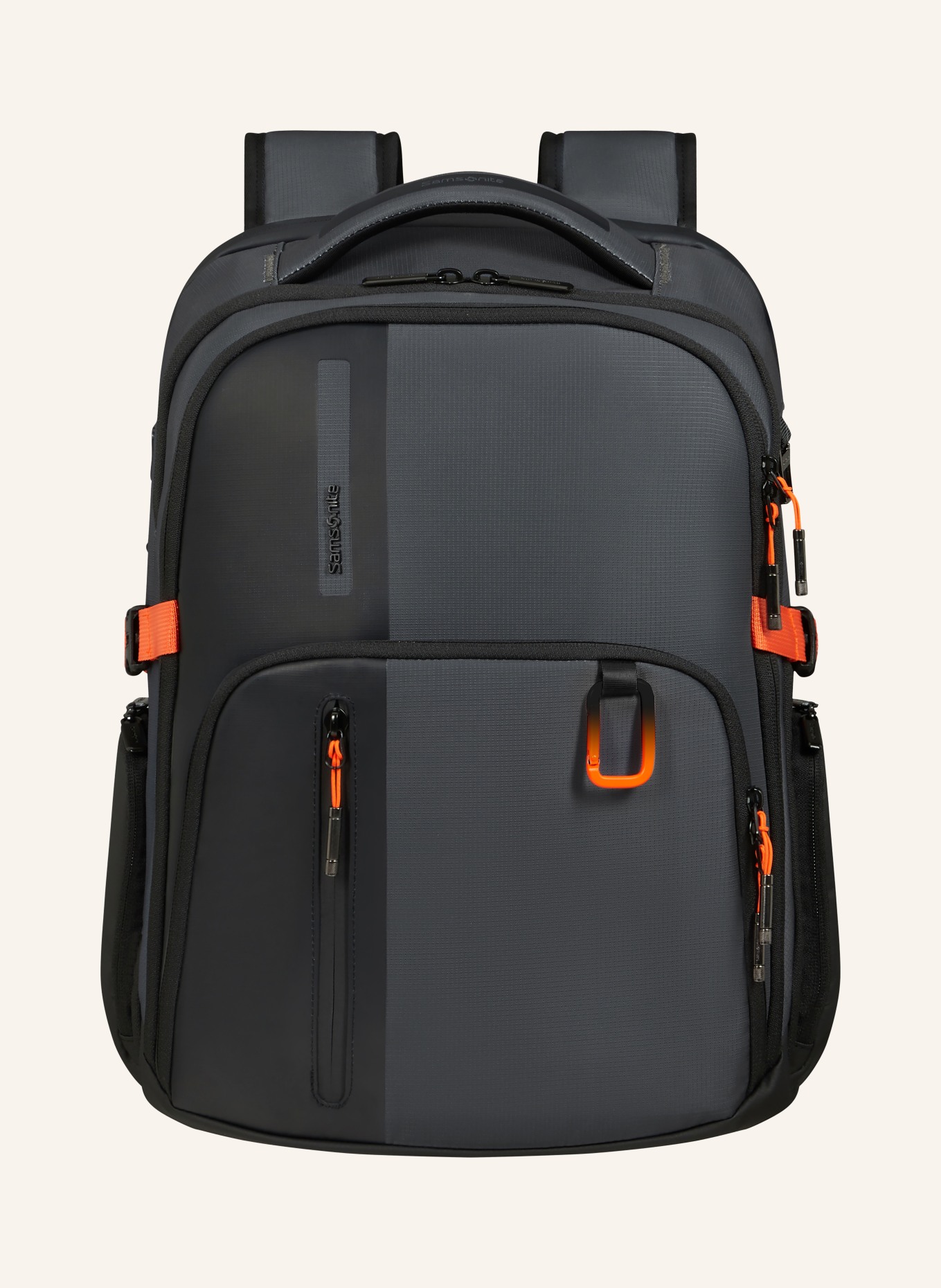 Samsonite Rucksack BIZ2GO 22,5 l mit Laptop-Fach: DUNKELGRAU / ORANGE / SCHWARZ