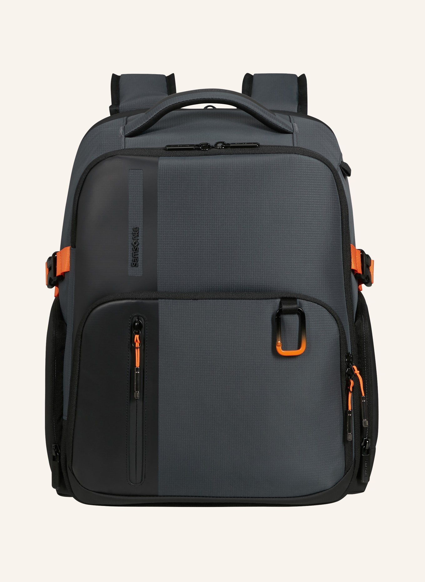 Samsonite Rucksack BIZ2GO 25 l mit Laptop-Fach: DUNKELGRAU / ORANGE / SCHWARZ