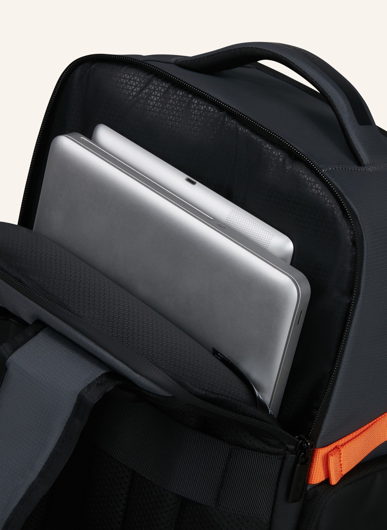 Samsonite Rucksack BIZ2GO 25 l mit Laptop-Fach: DUNKELGRAU / ORANGE / SCHWARZ