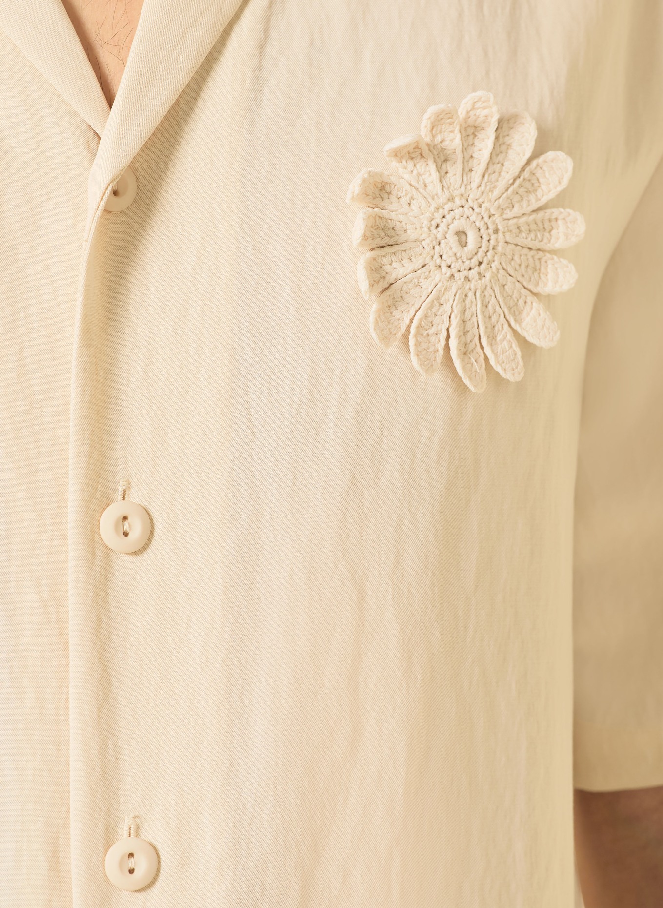 SANDRO Resorthemd Regular Fit: CREME