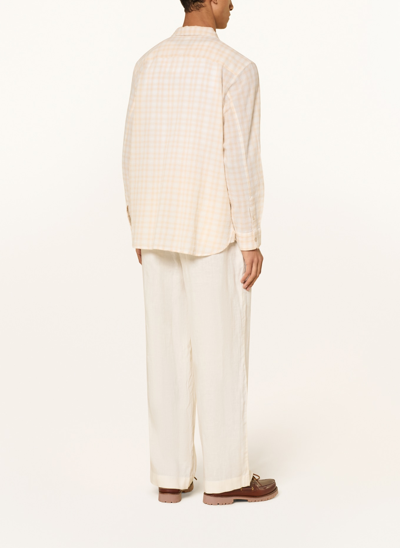 ALLSAINTS Overhemd TOYA Oversized Fit: BEIGE / WIT