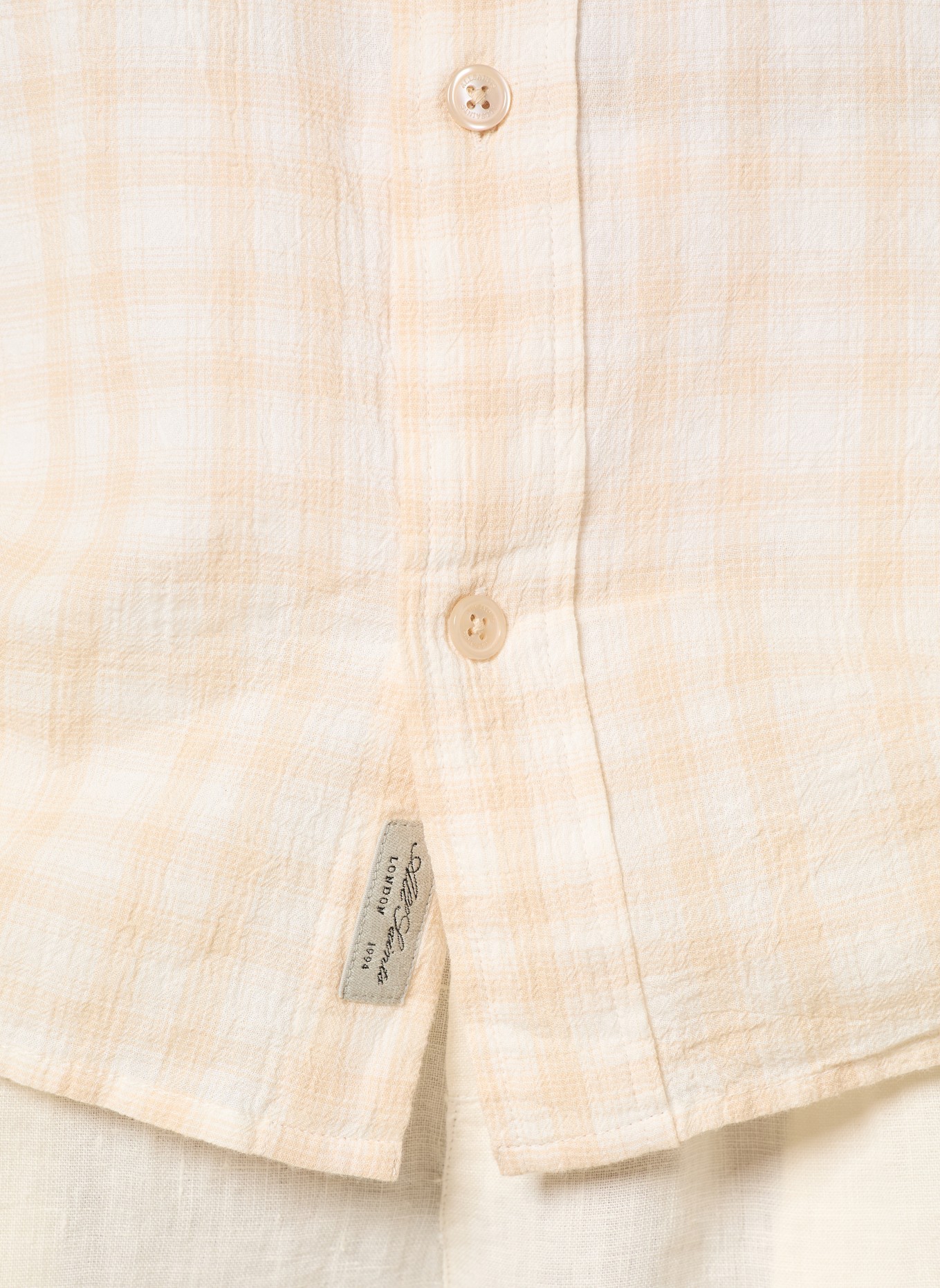 ALLSAINTS Overhemd TOYA Oversized Fit: BEIGE / WIT