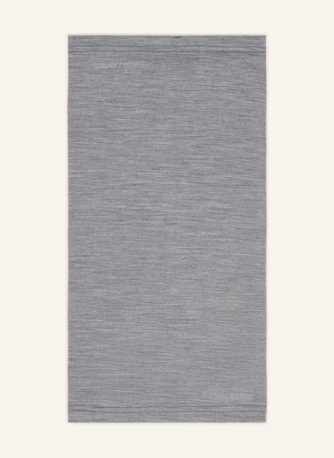 super.natural Hals- en nekwarmer WANDERLUST met merinowol: GRIJS