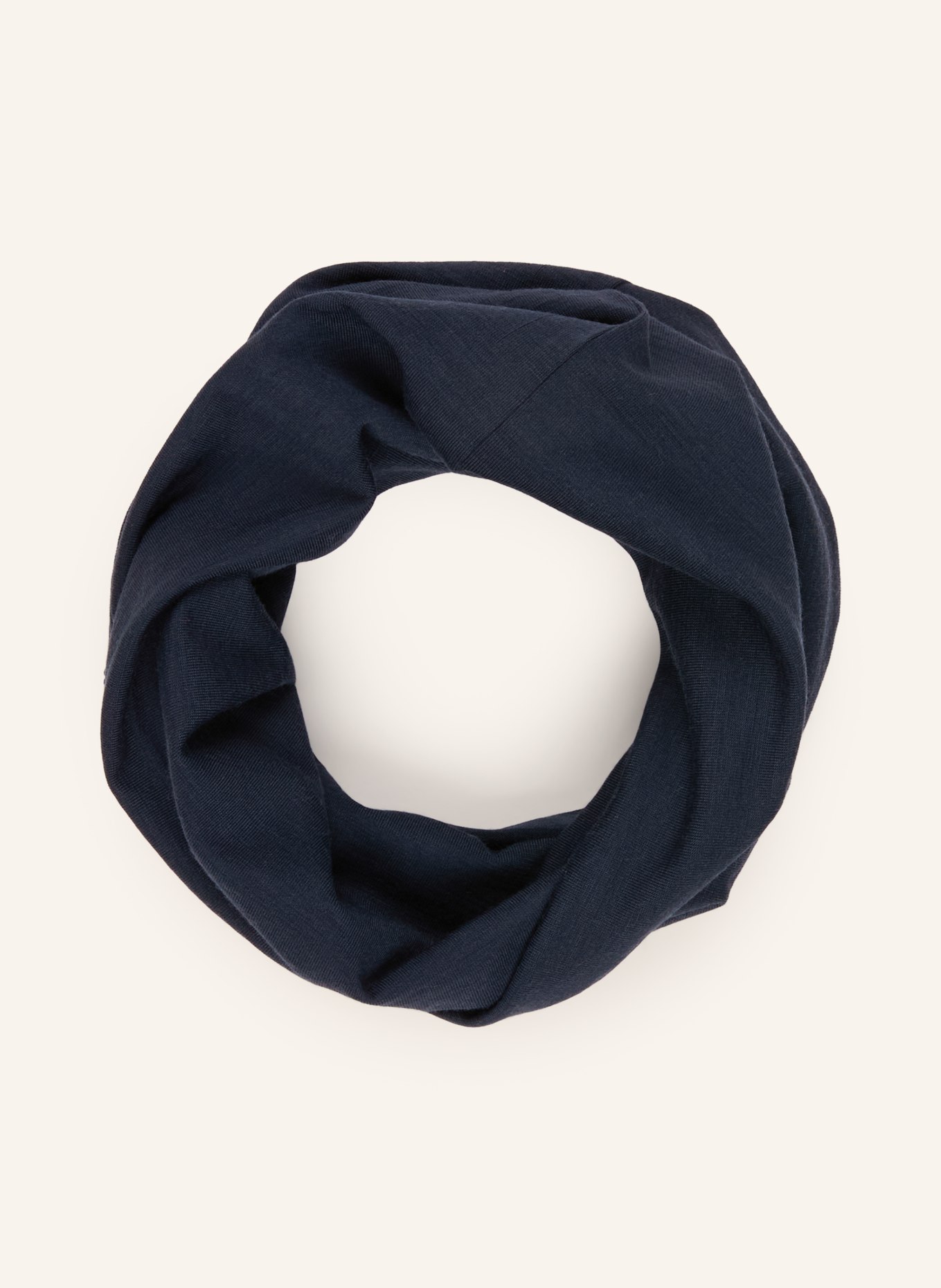 super.natural Hals- en nekwarmer WANDERLUST met merinowol: DONKERBLAUW