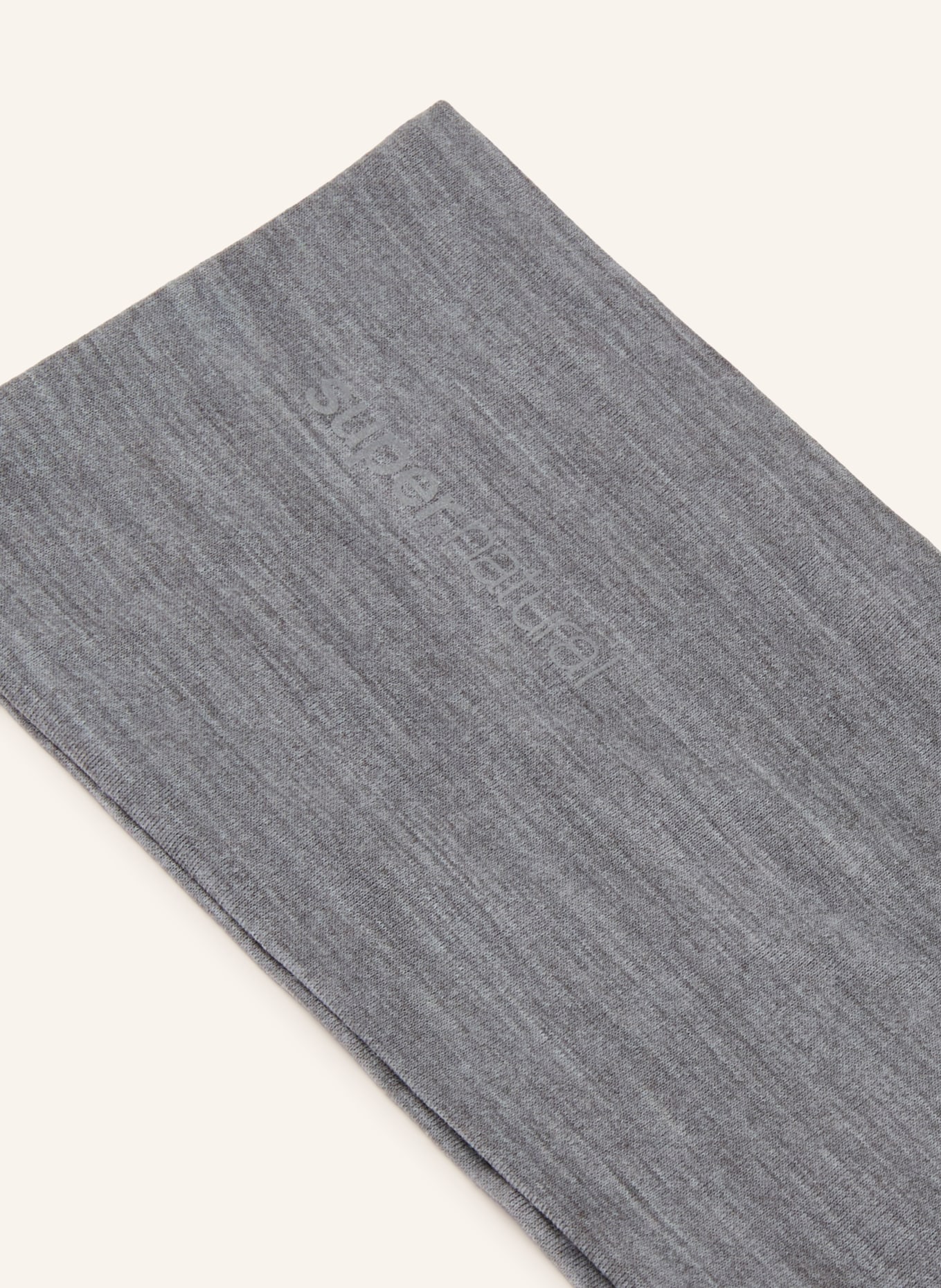 super.natural Hoofdband WANDERLUST met merinowol: GRIJS