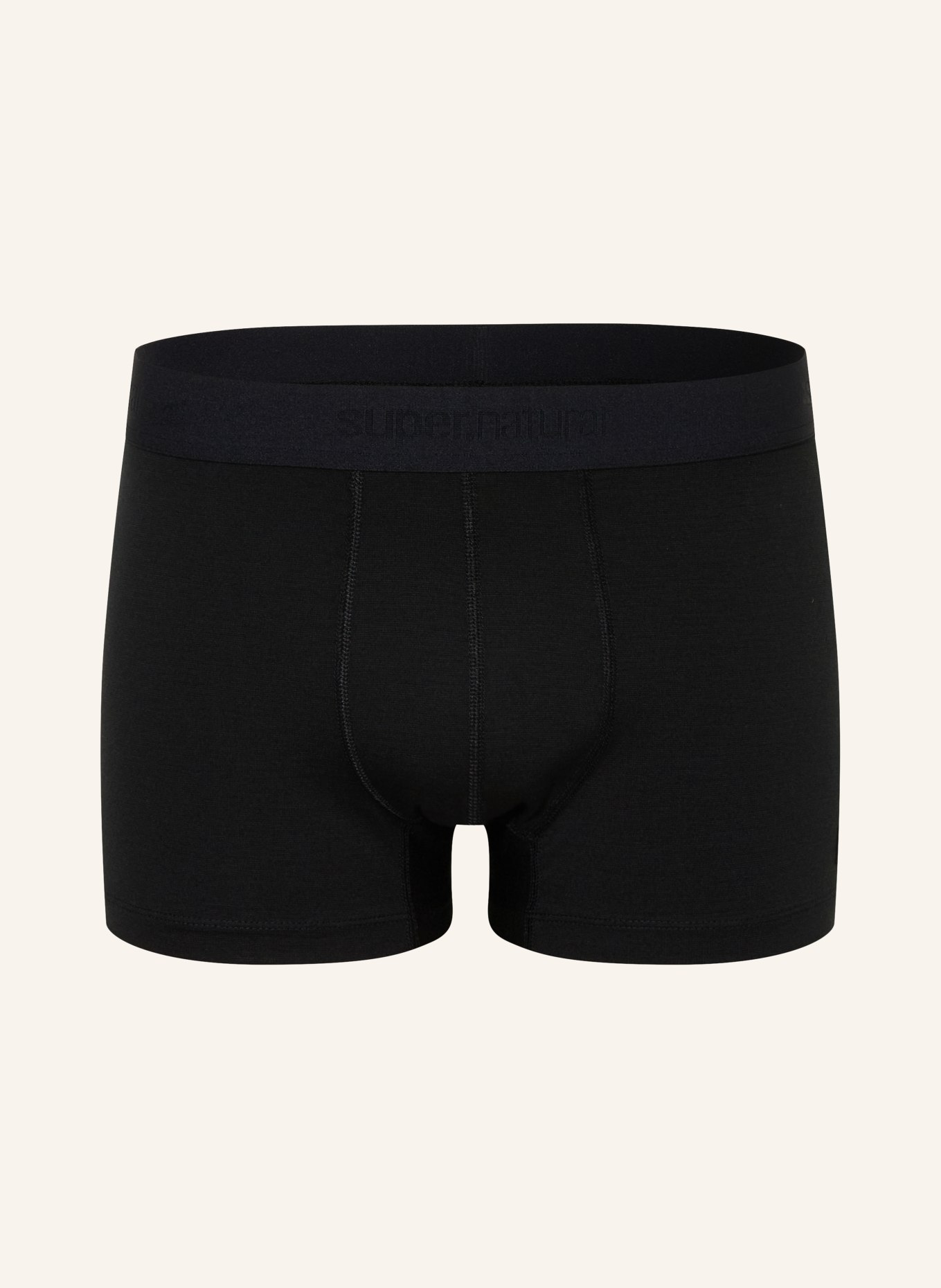 super.natural Functioneel ondergoed - boxershorts LUX met merinowol: ZWART