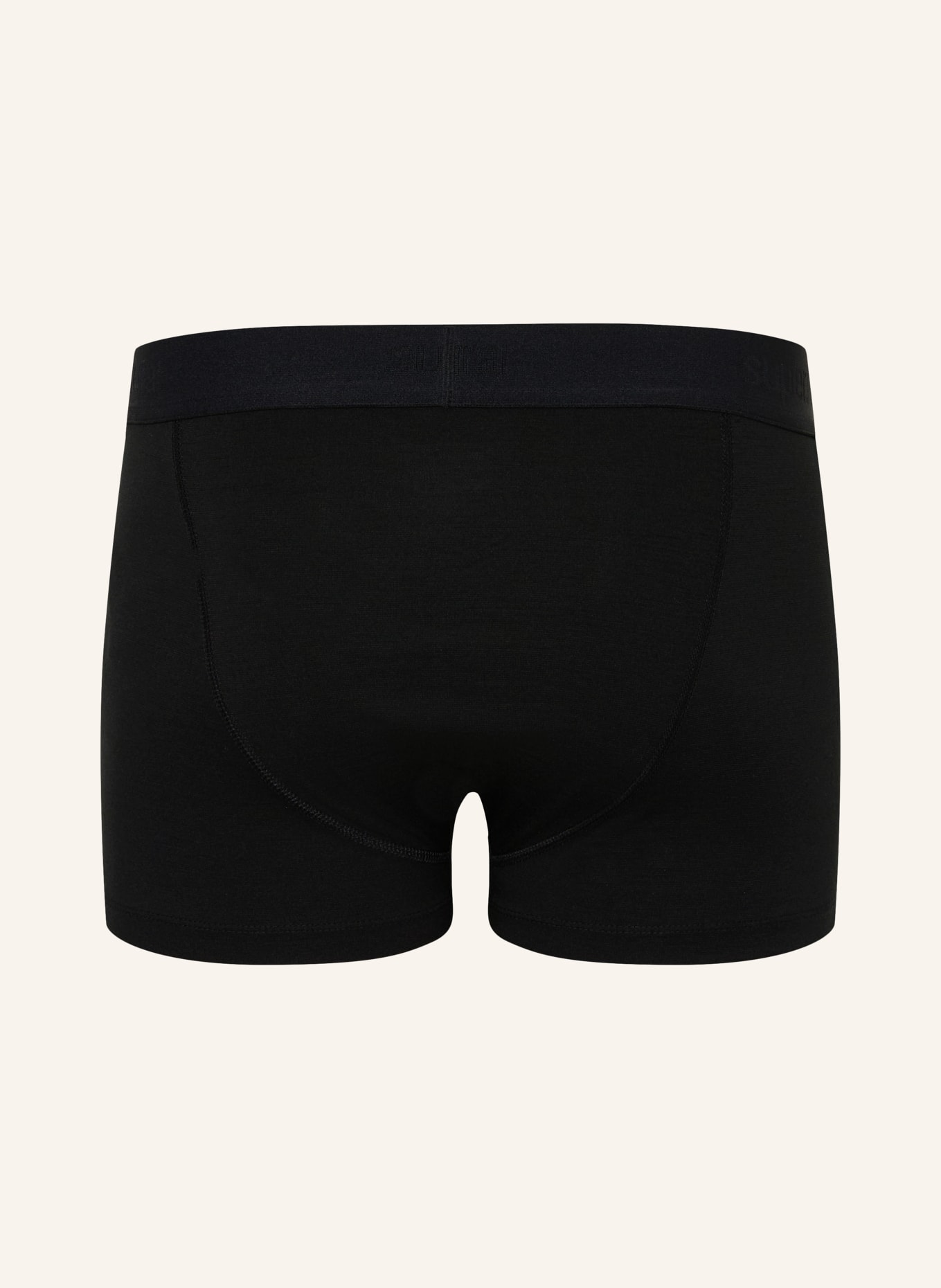super.natural Functioneel ondergoed - boxershorts LUX met merinowol: ZWART