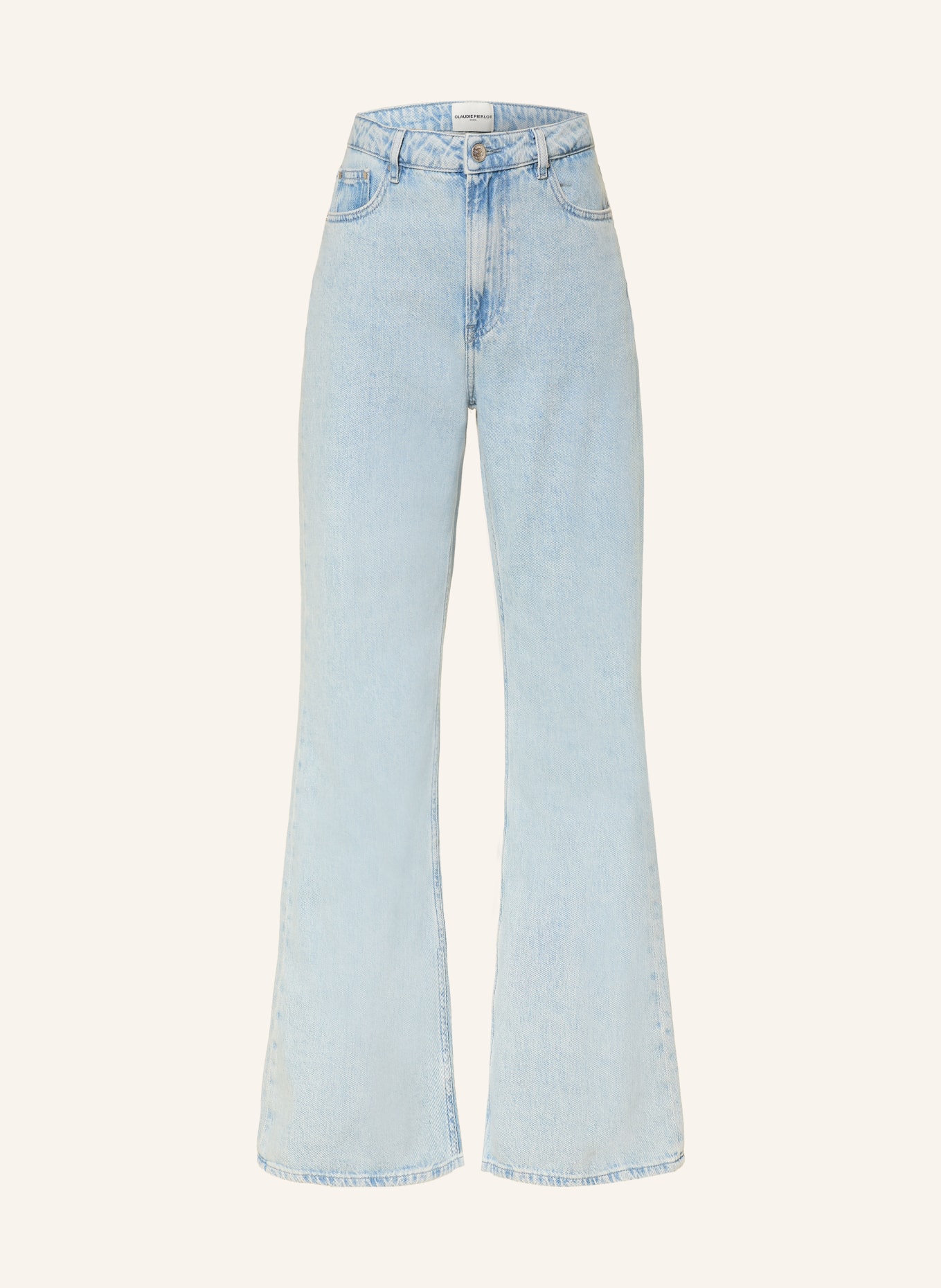 CLAUDIE PIERLOT Flared Jeans: 0017 BLUE DENIM