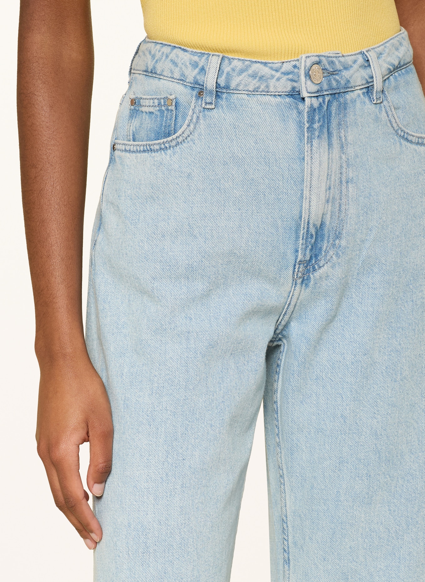 CLAUDIE PIERLOT Flared Jeans: 0017 BLUE DENIM