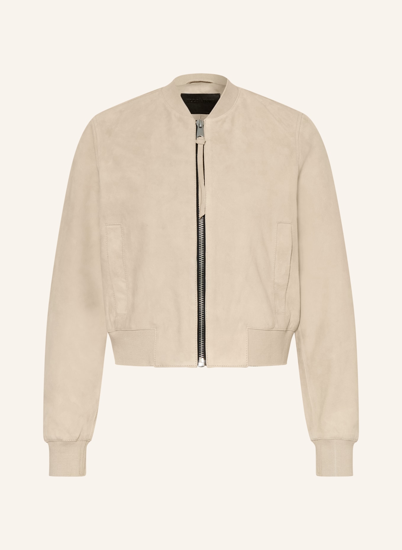 ALLSAINTS Lederblouson ORTEN: HELLGRAU