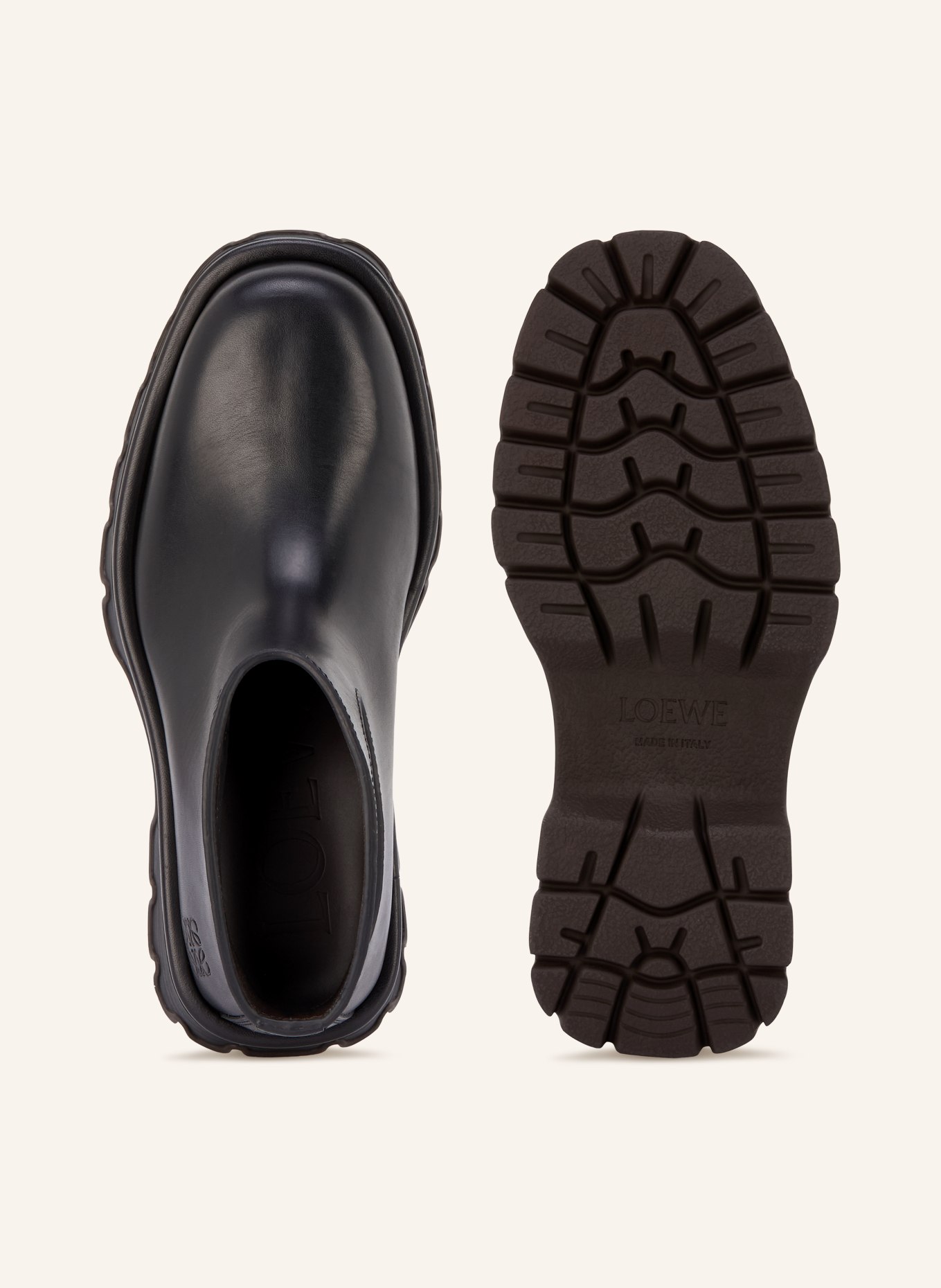 LOEWE Laarsjes BOBBY met uitsnijdingen: ZWART