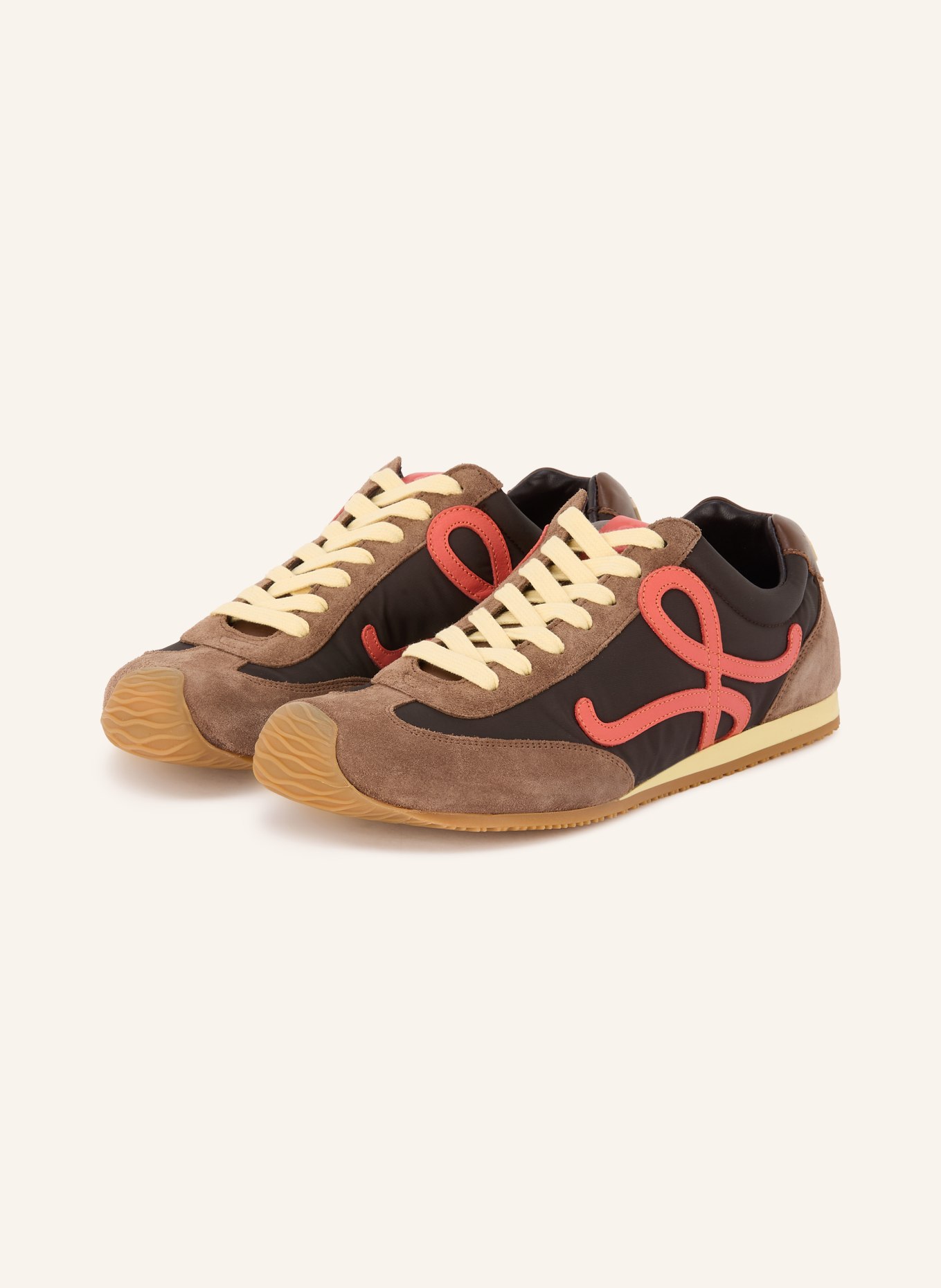 LOEWE Sneaker BALLET RUNNER 2.0: BRUIN / COGNAC / ZALM