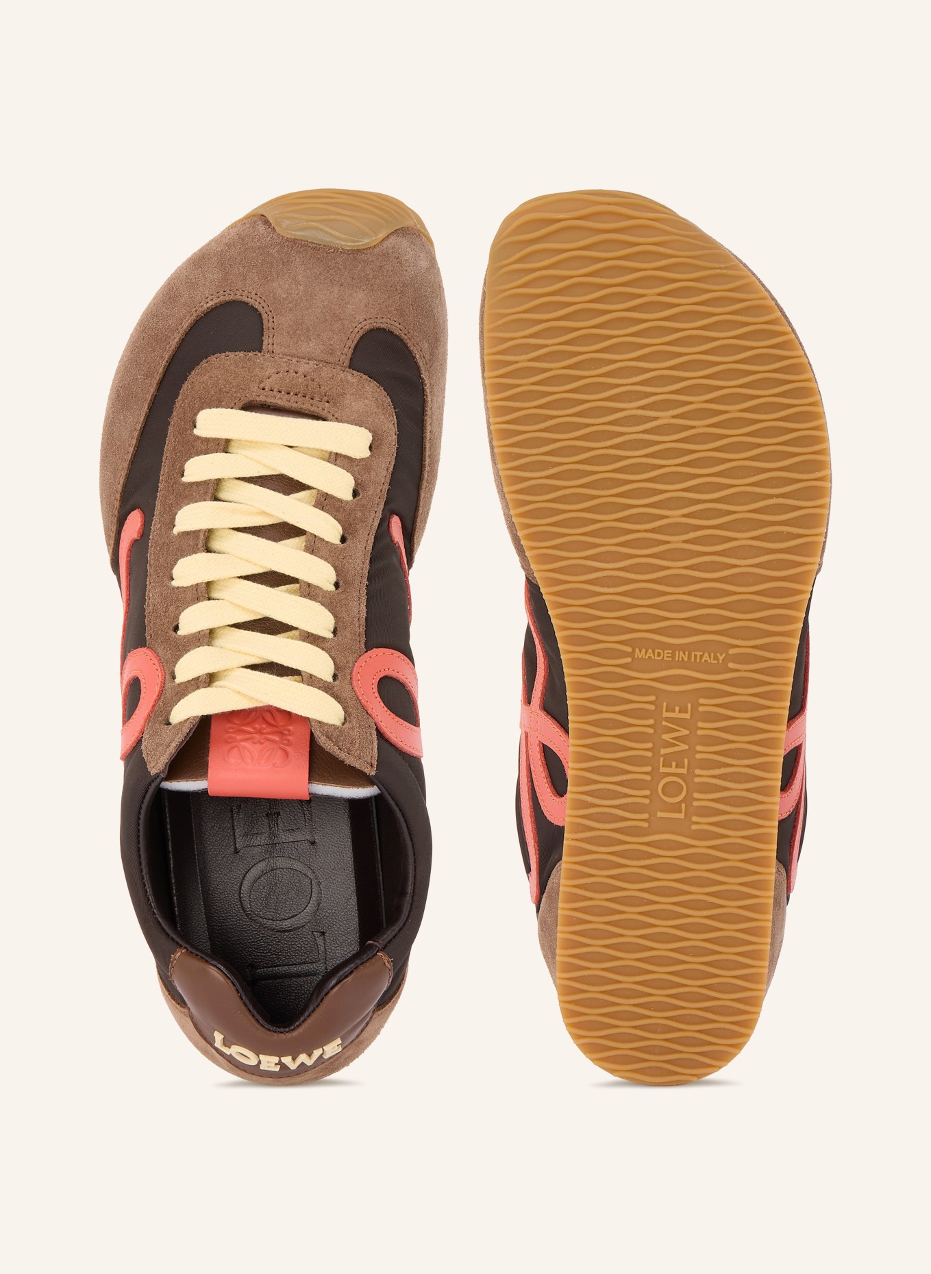LOEWE Sneaker BALLET RUNNER 2.0: BRUIN / COGNAC / ZALM