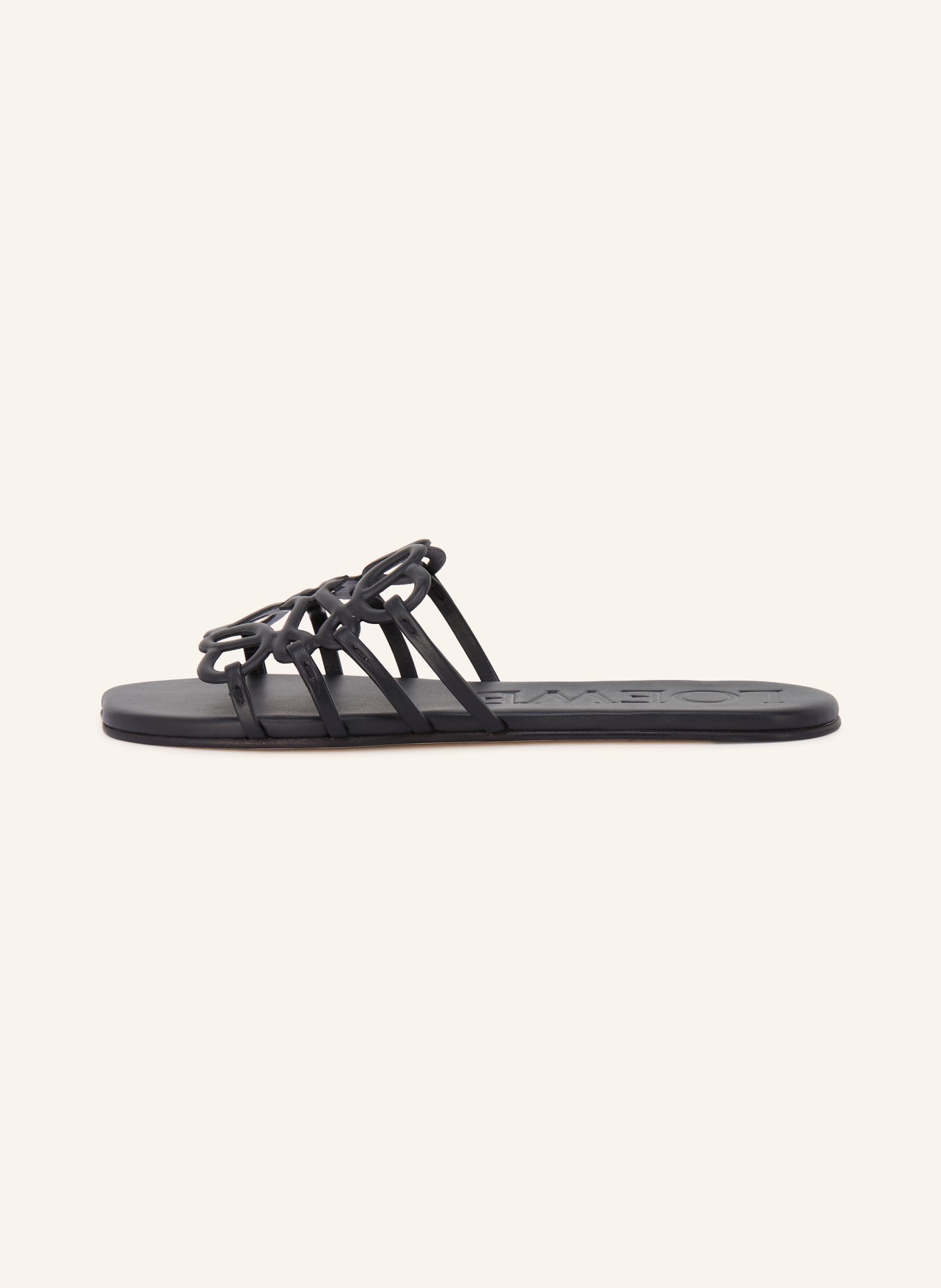 LOEWE Slippers PETAL ANAGRAM: ZWART